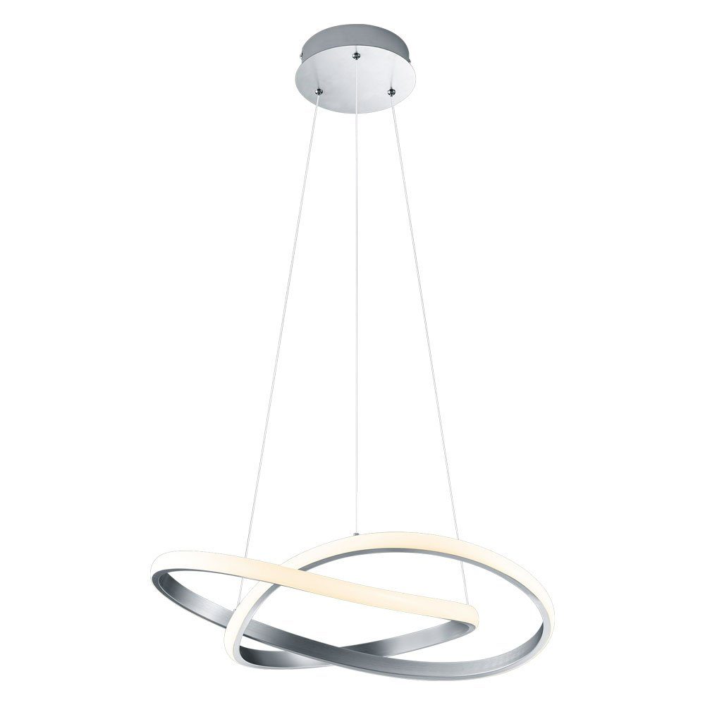 Reality Leuchten LED Pendelleuchte, LED-Leuchtmittel fest verbaut, Warmweiß, LED Design Pendel Decken Lampe Switch DIMMER Wohn Zimmer Ring Hänge