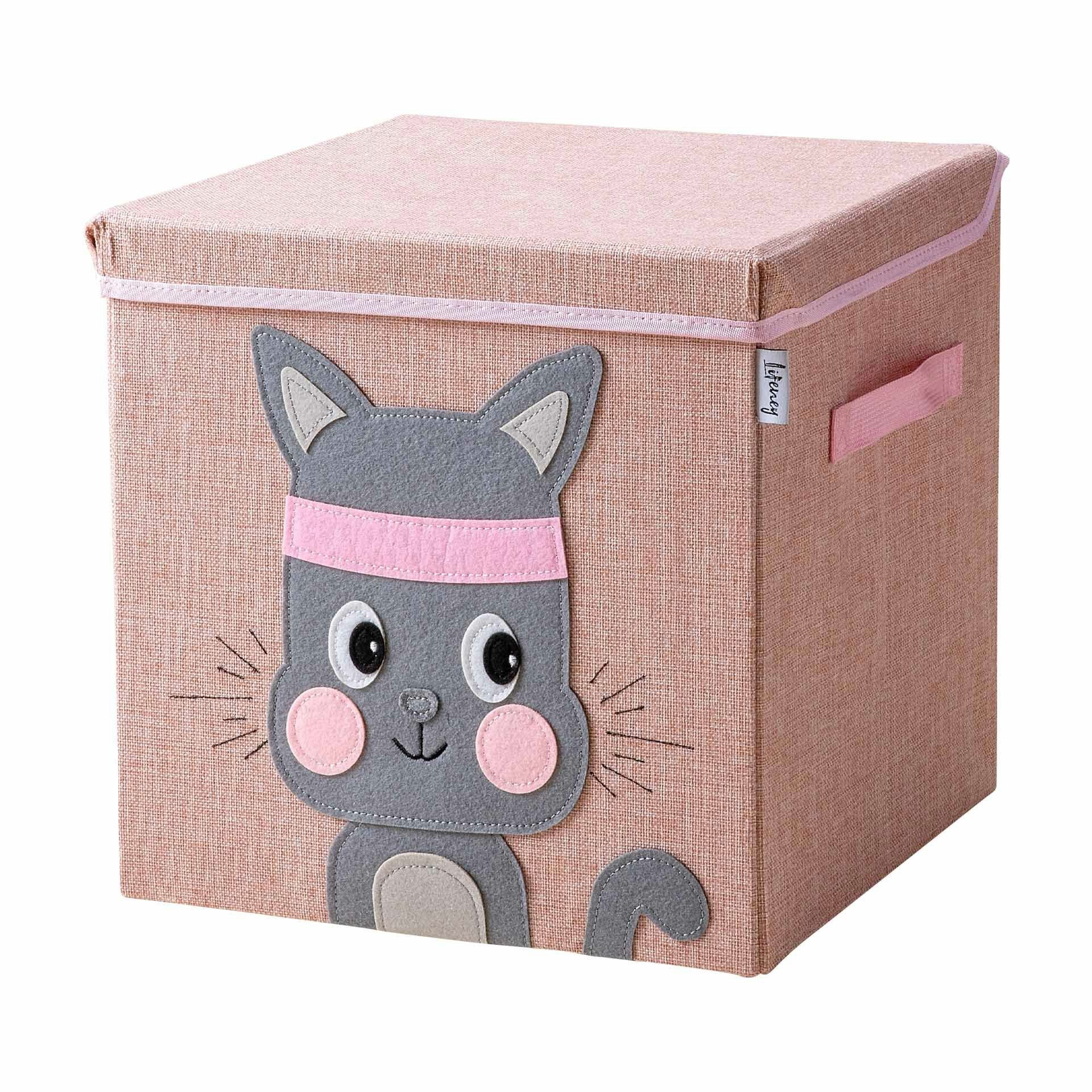 Faltbox Aufbewahrungsbox mit Deckel Katze