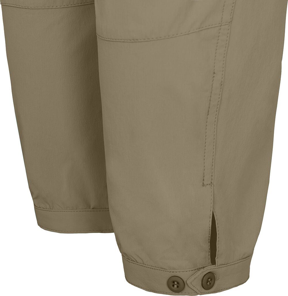 Bergson Outdoorhose HYDRYS 7/8 Damen 7/8 Wanderhose, vielseitig, pflegeleicht, Normalgrößen, beige