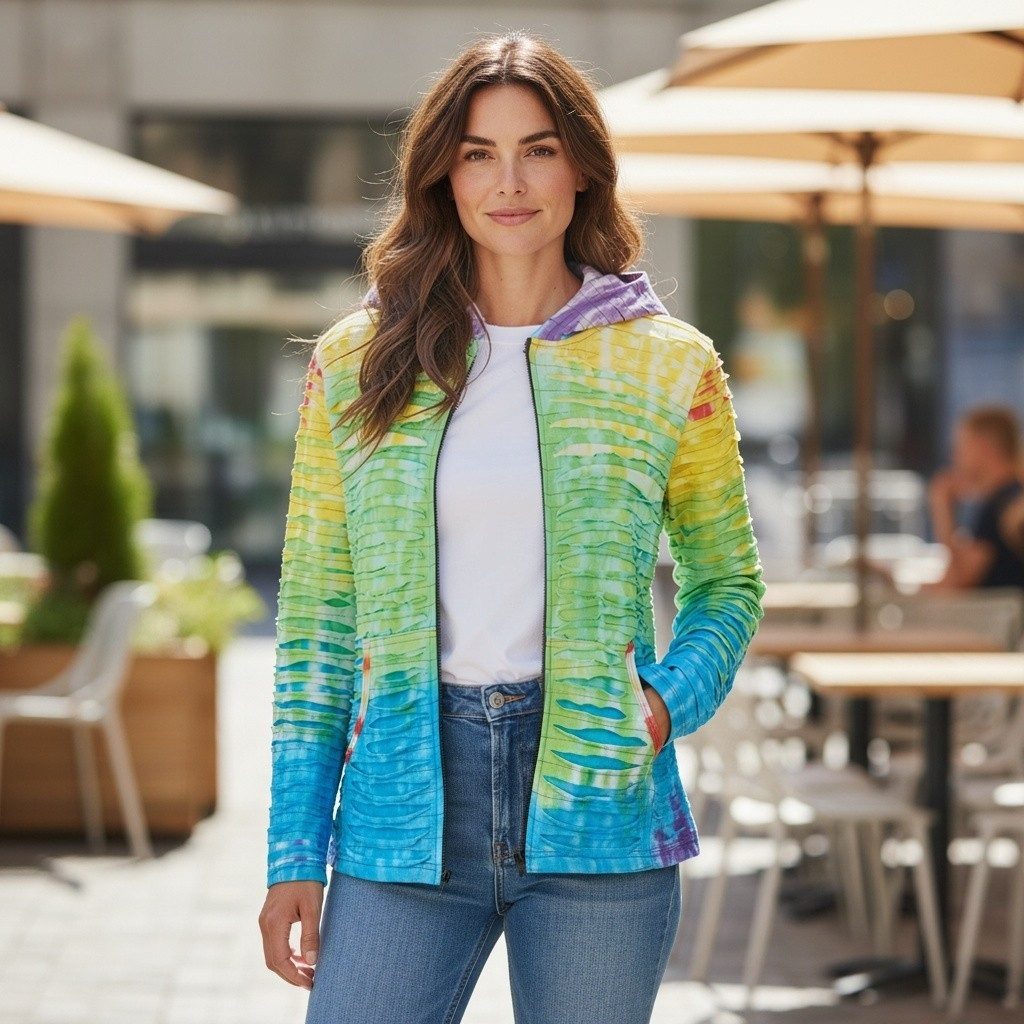 THC Natural Line Sweatjacke Baumwoll Patch Jacke (1 Stück, 1-tlg., 1 Stück) mit Kapuze – Bild 5 von 5