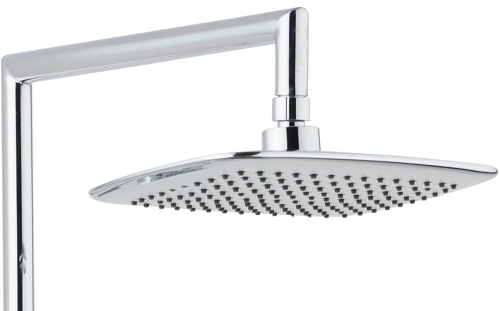 Vereg Duschsystem Salina, Duschsäule in Chrom inkl. Kopf- und Handbrause, Kopfbrauseset