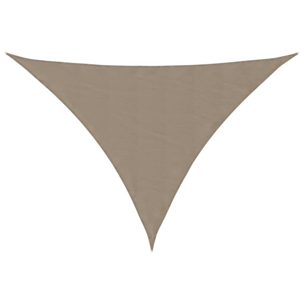 vidaXL Sonnensegel Sonnensegel Oxford-Gewebe Dreieckig 3x3x4,24 m Taupe, (1-tlg)