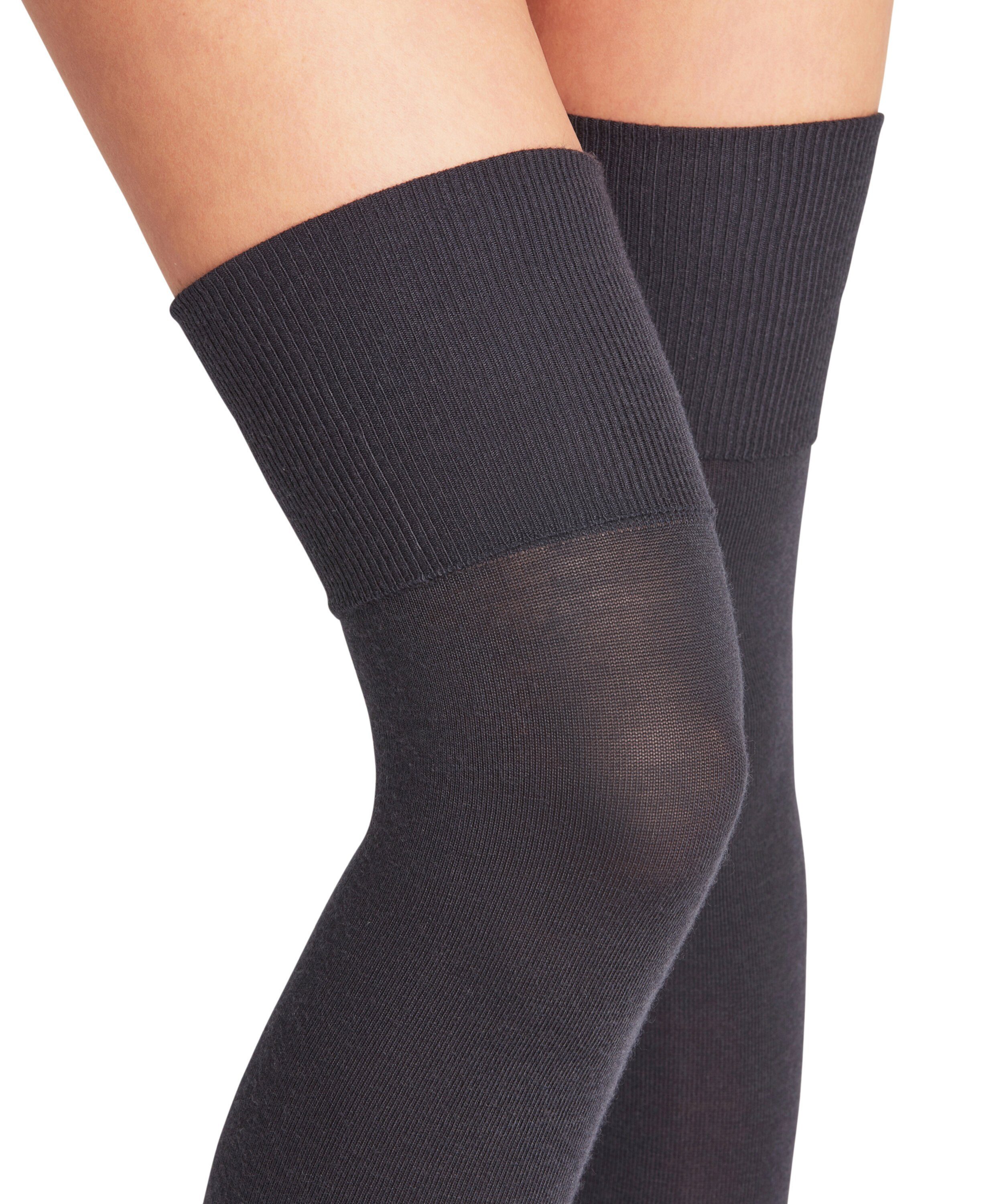 navy wärmender Softmerino FALKE Kniestrümpfe Merinowolle (1-Paar) dark mit (6379)