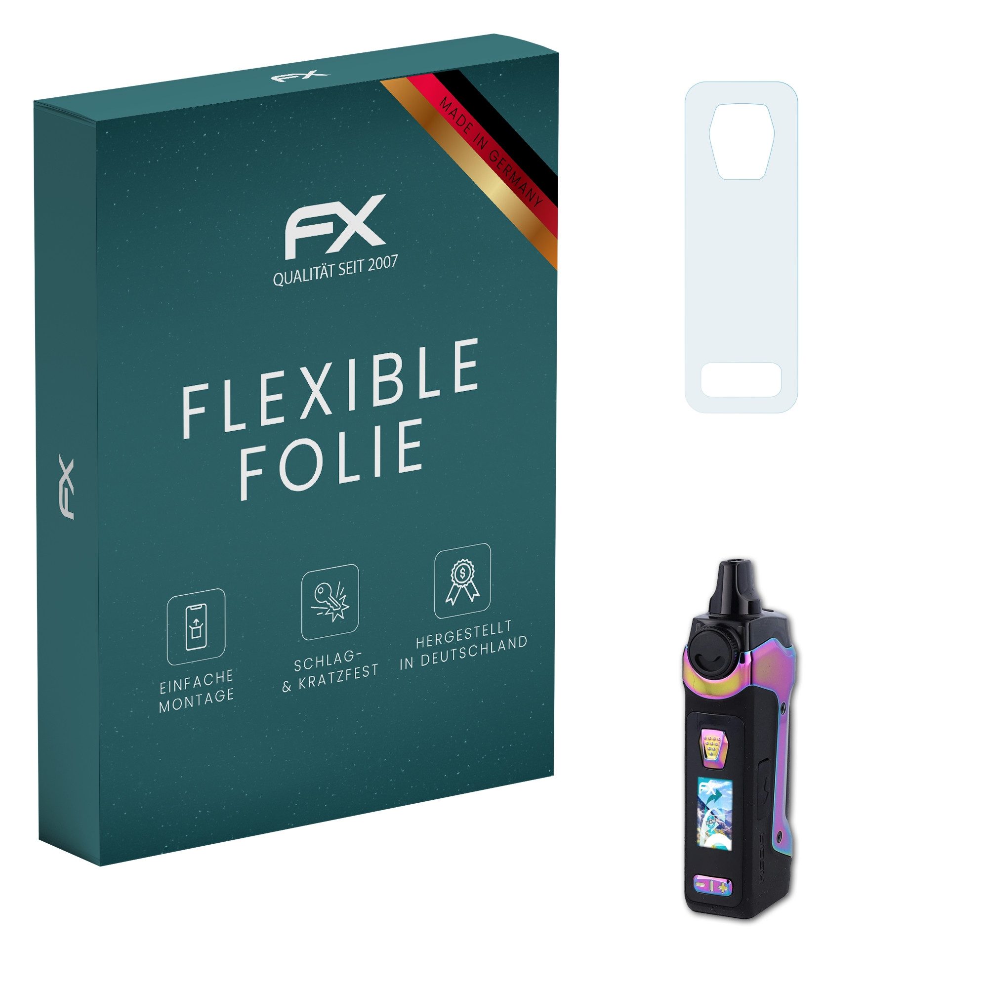 atFoliX Schutzfolie Displayschutzfolie für Geekvape Aegis Boost Plus, (2 Folien), Ultraklar und flexibel