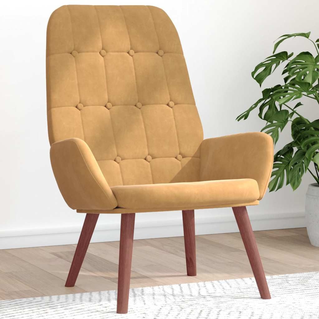 vidaXL Sessel Relaxsessel Braun Samt (1-St) günstig online kaufen