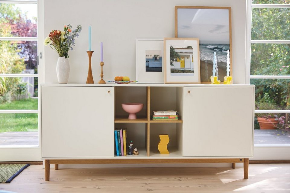 TOM TAILOR HOME Sideboard COLOR LIVING Large Sideboard - in drei schönen  Farben, gerundete Kanten aus hochwertig lackiertem MDF, Stylischer