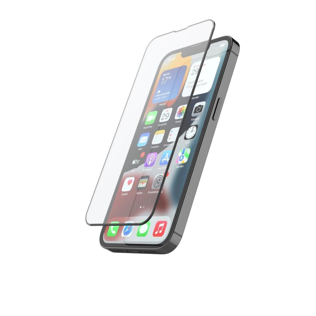 Hama 3D Full Screen Schutzglas für Apple iPhone 14 Plus, Displayschutzglas für Apple iPhone 14 Plus, Displayschutzglas