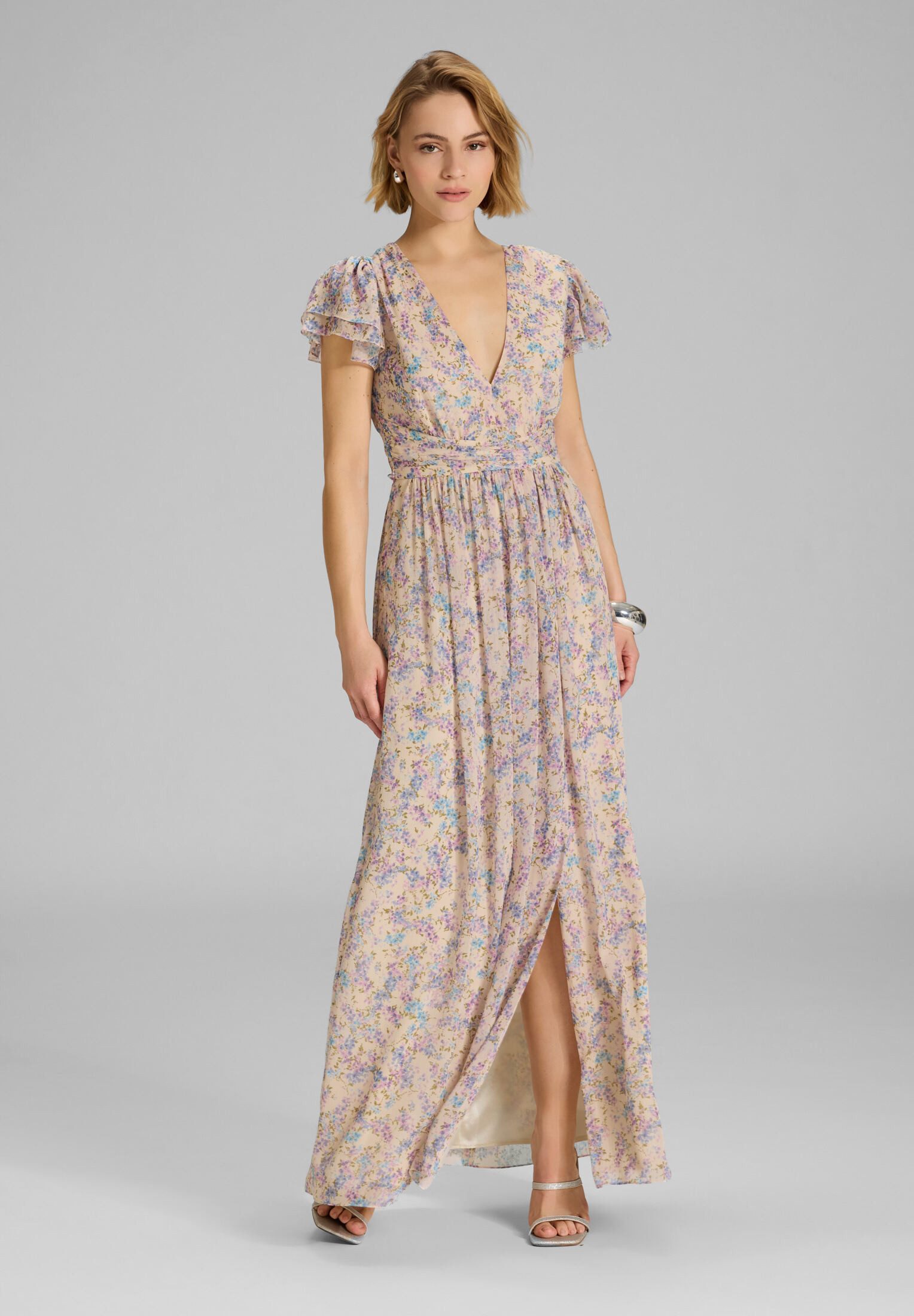 SWING Abendkleid Taillierter Schnitt mit ausgestelltem Rock