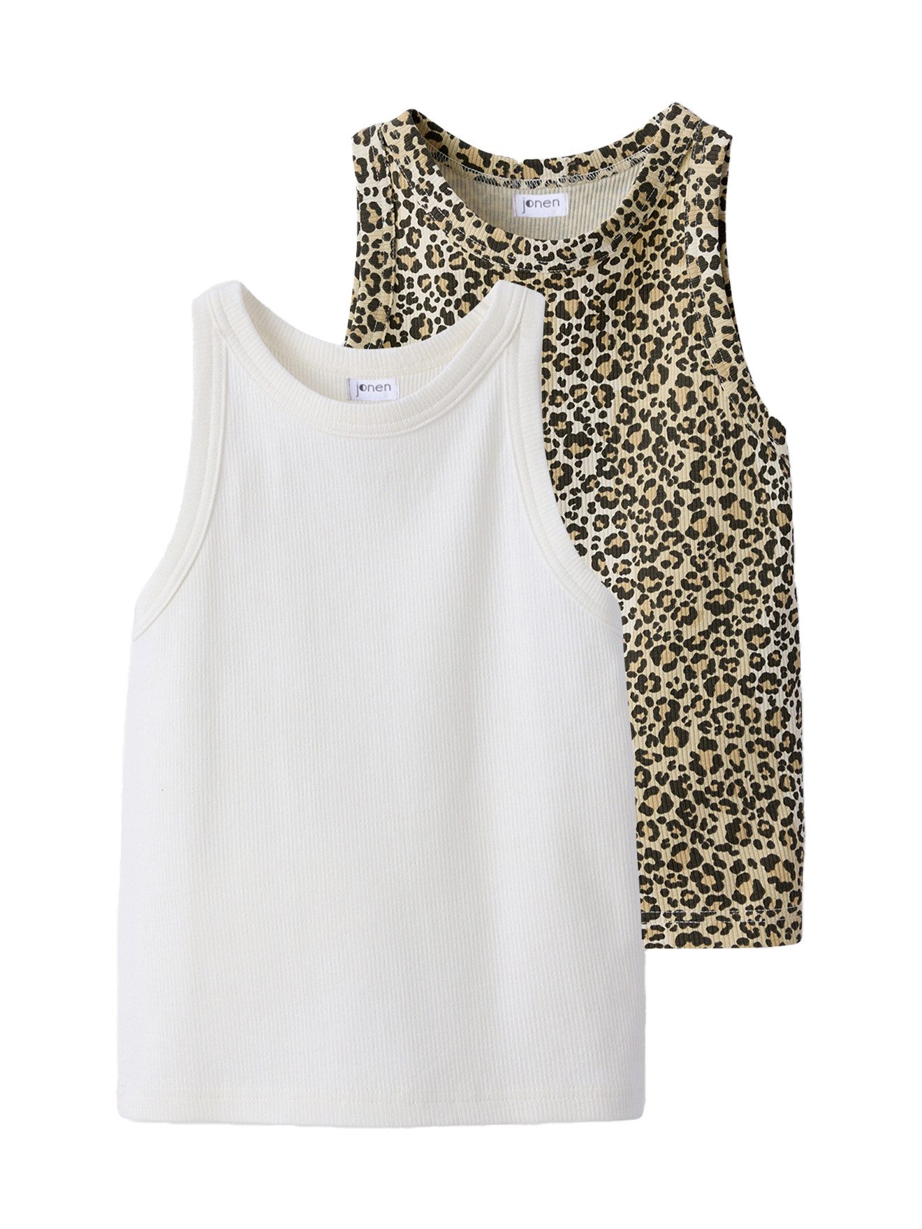 jonen Trägertop Mädchen Tops aus Ripp 2er-Pack