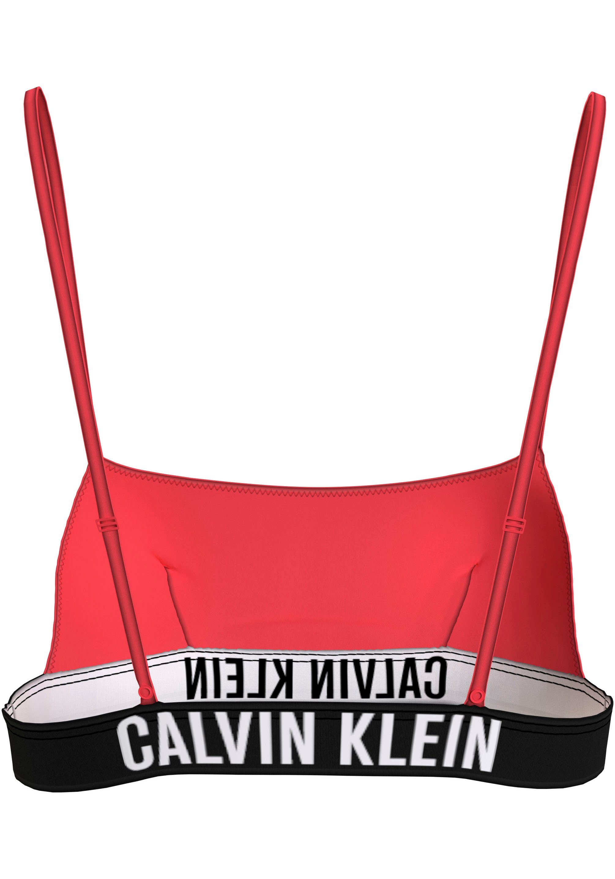 Calvin Klein mit BRALETTE-RP, Bandeau-Bikini-Top Swimwear Logobund