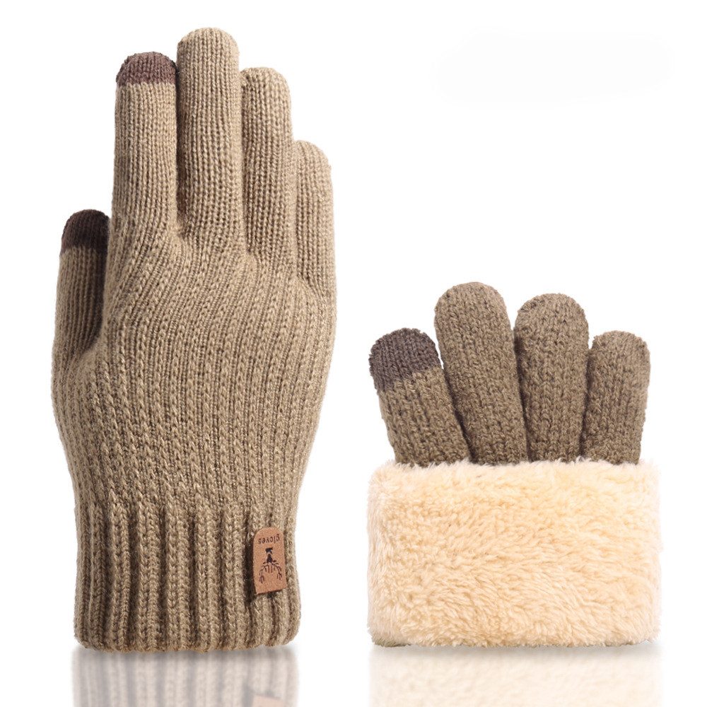 Cachito Strickhandschuhe Touchscreen Warme Strickhandschuhe Thermohandschuhe Outdoor Winter Geschenke für Herren und Damen