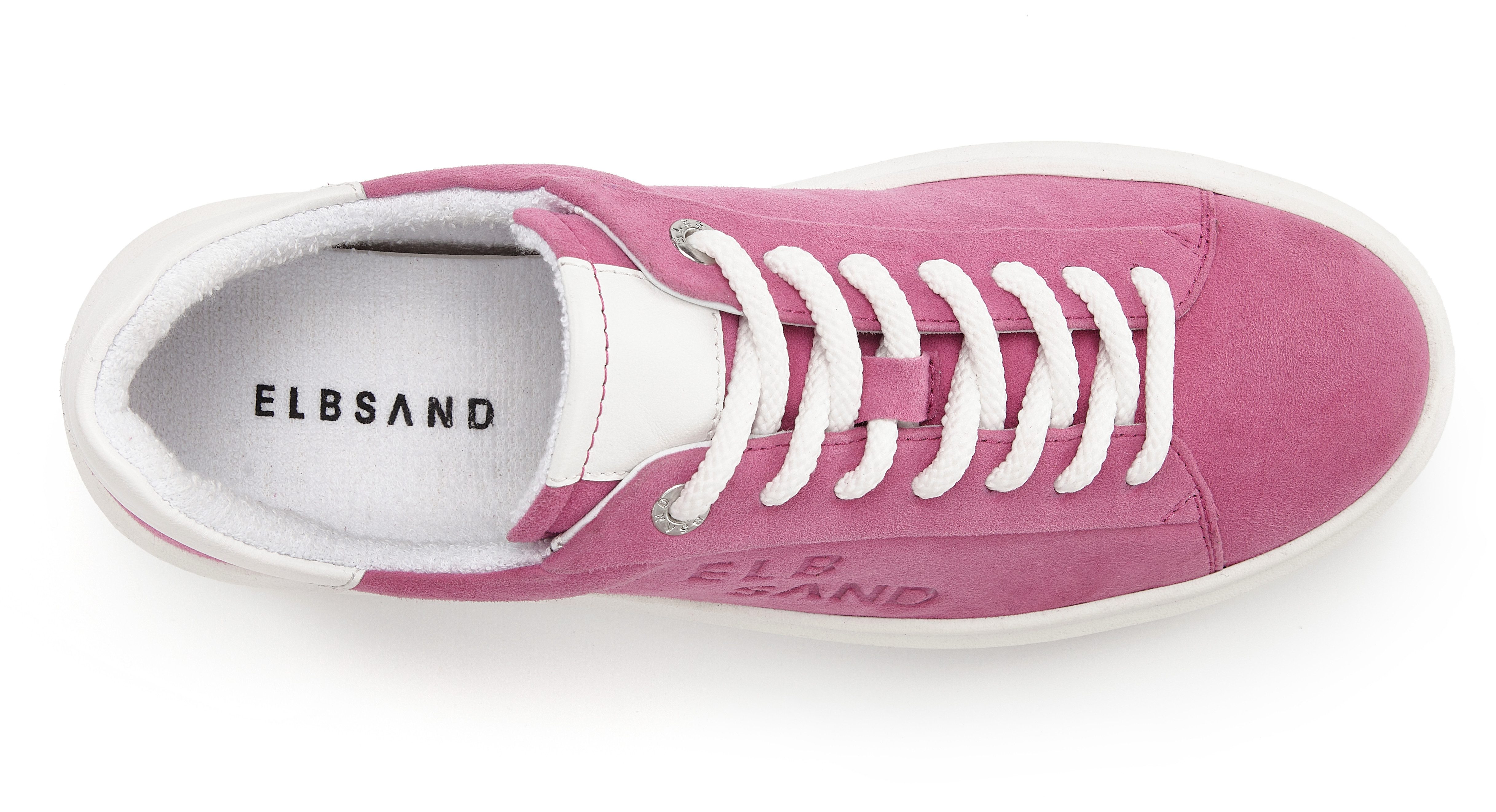 Elbsand Schnürschuh, Turnschuh, Schnürhalbschuh, Freizeitschuh, Ledersneaker Sneaker aus Leder mit modischer Plateausohle