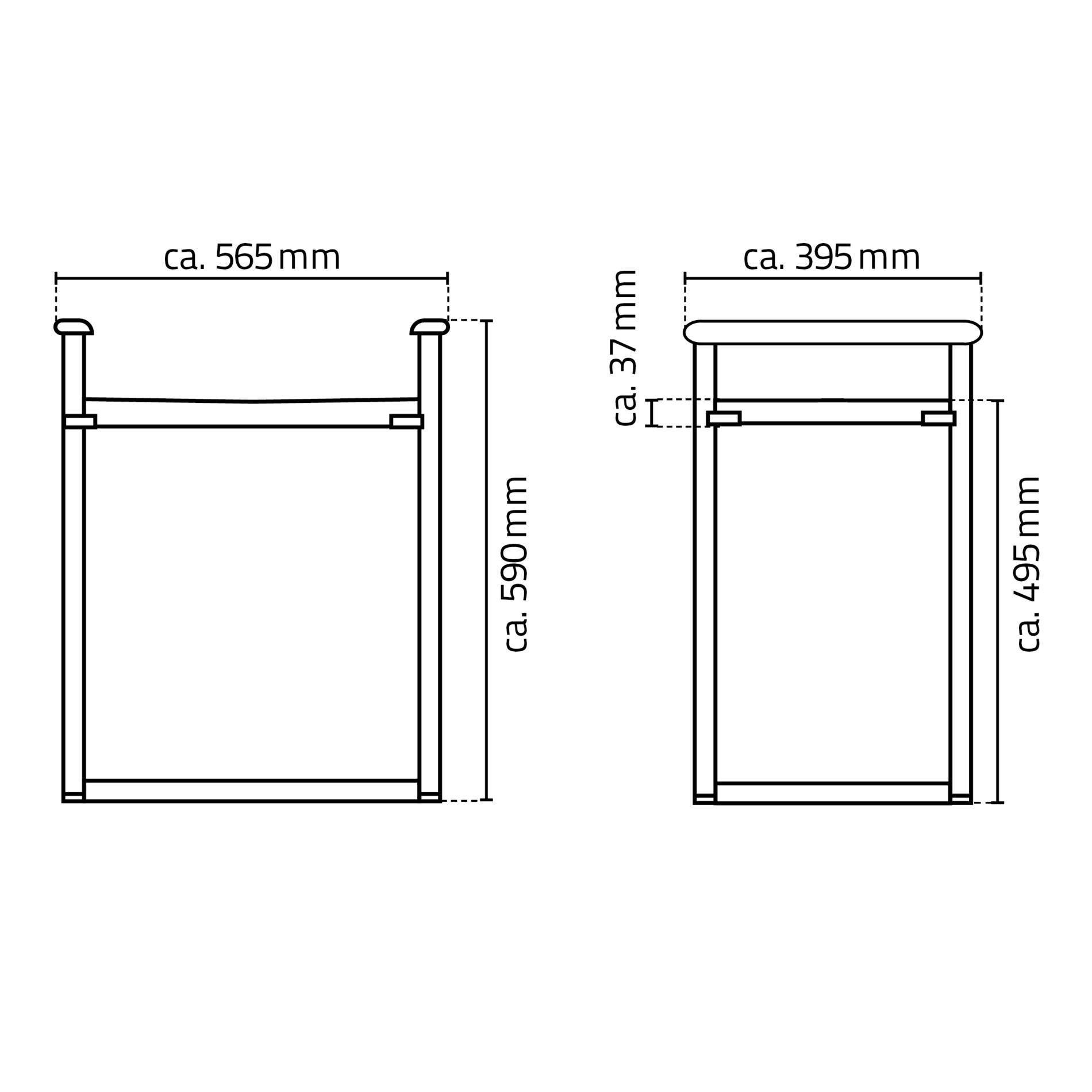 Ridder Duschklappsitz Zac schwarz