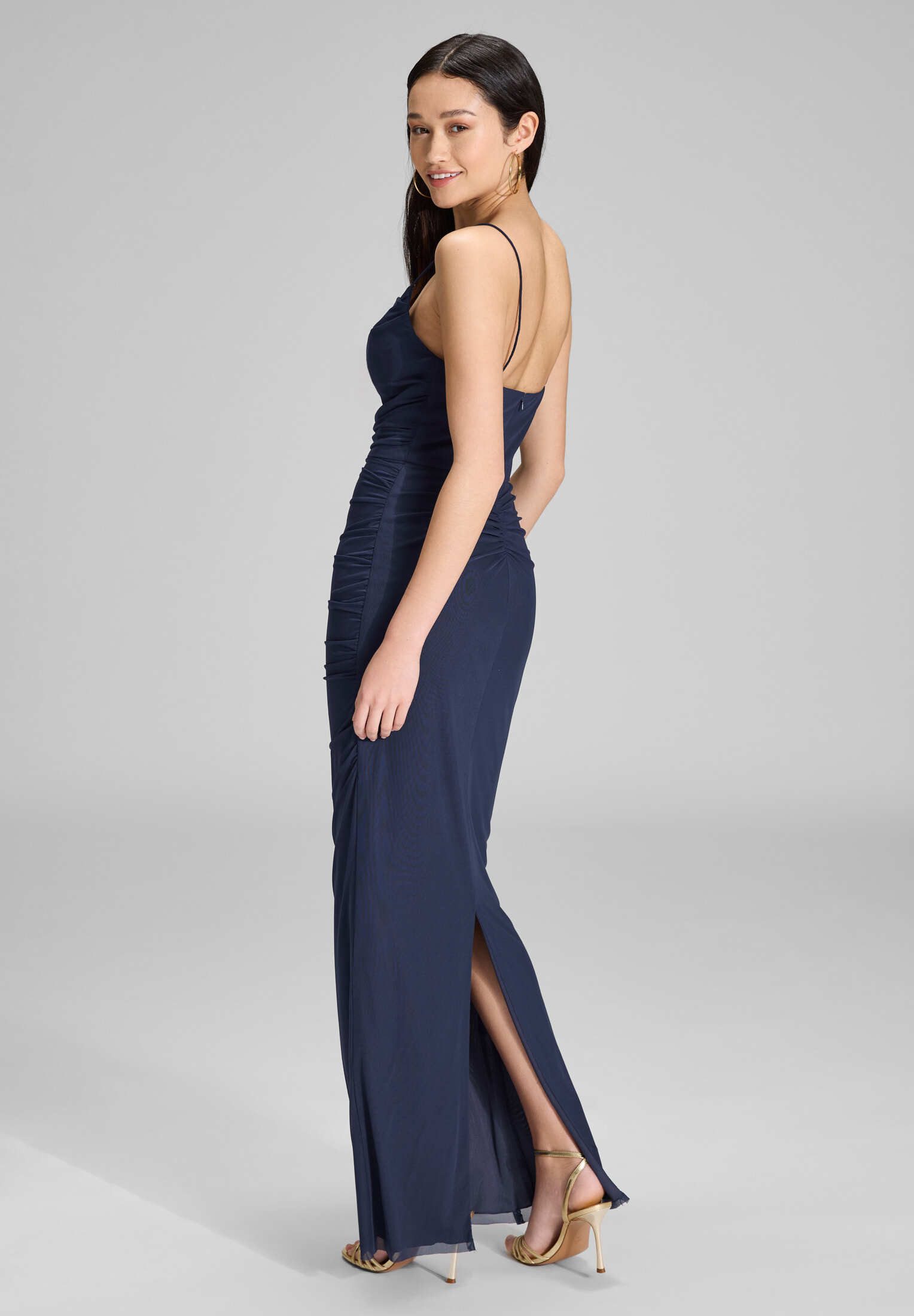 Hey Kyla Abendkleid - Bodycon-Kleid mit feinen Raffungen Figurbetonte Passform