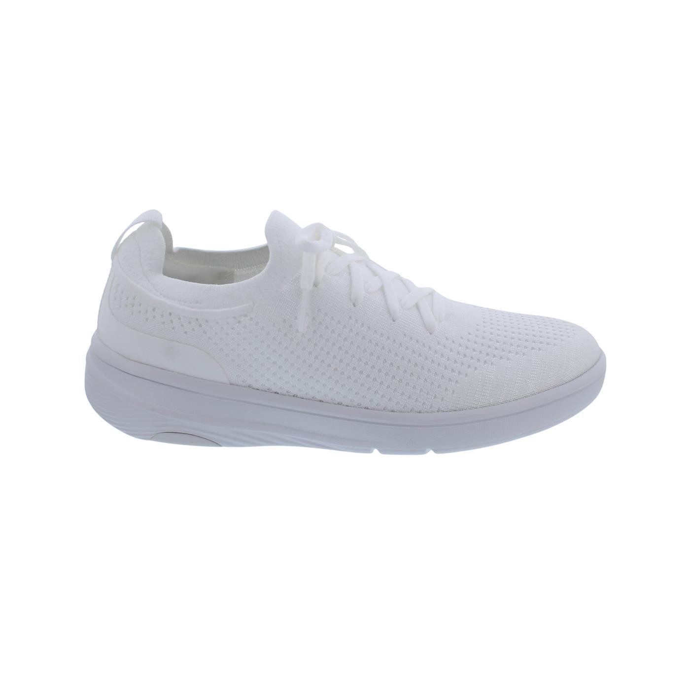 FitFlop Super-Q Knit Slip-On Laced Sneaker Urban White Schnürschuh