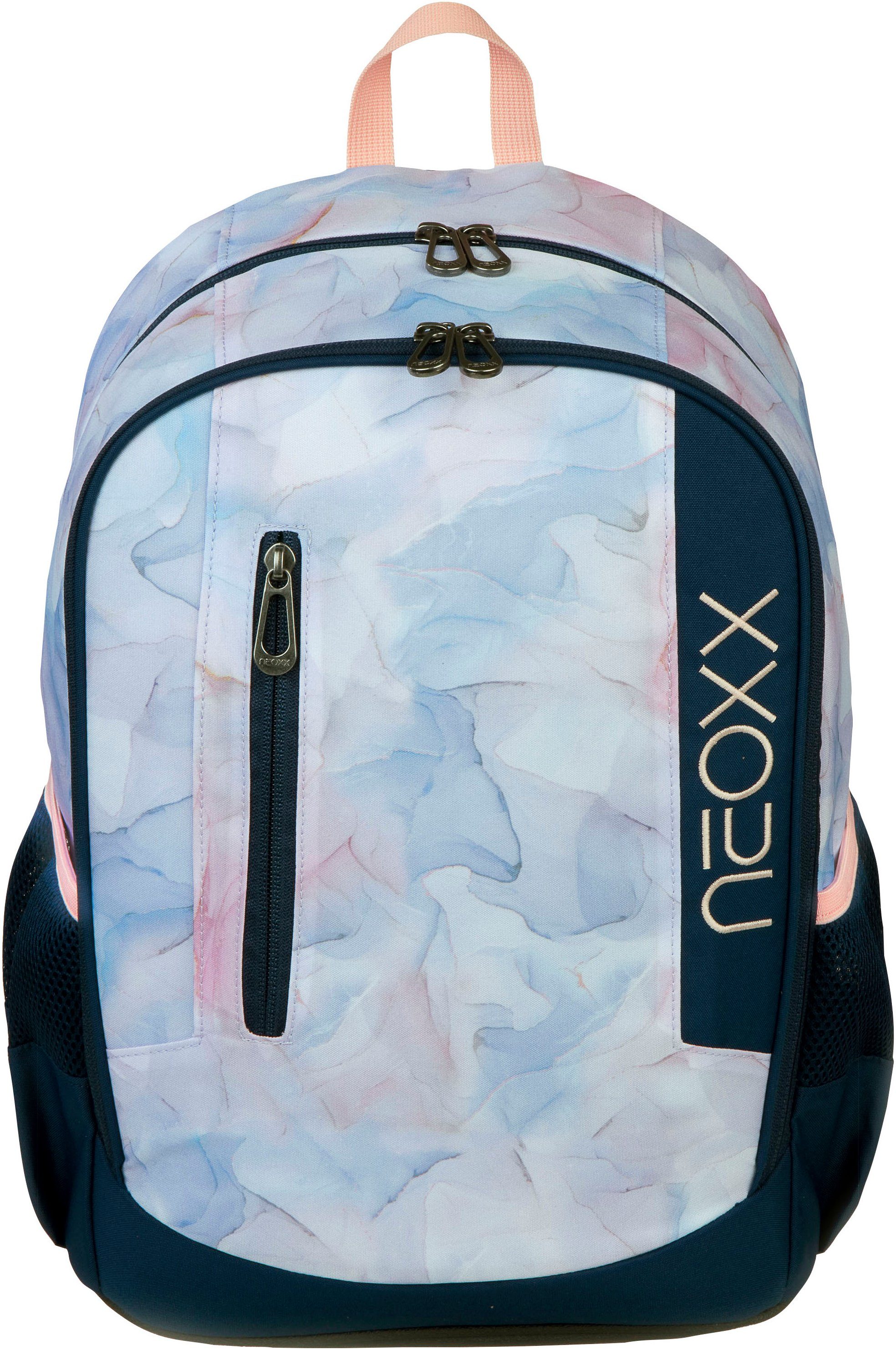 neoxx Schulrucksack Flow, Dreaming of Pastel, teilweise aus recyceltem Material