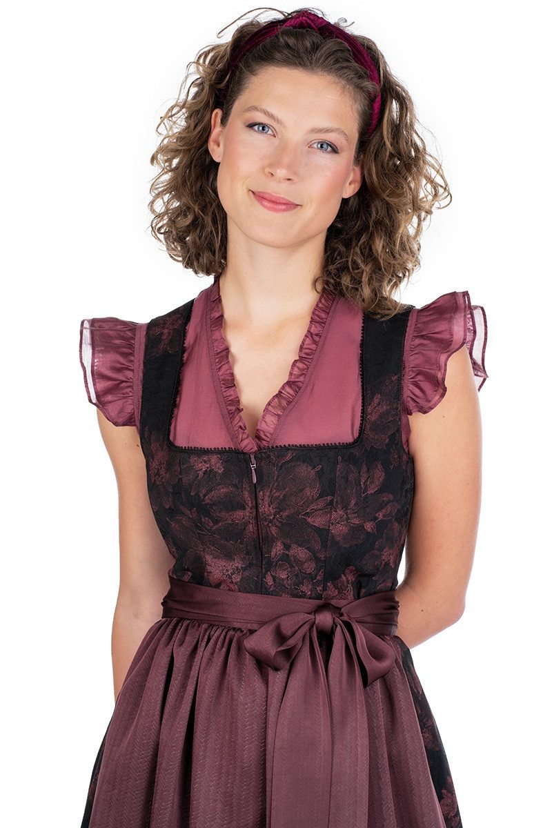 MarJo Dirndl Midi Dirndl 2tlg. - IGGENSBACH - schwarz/bordeaux günstig online kaufen