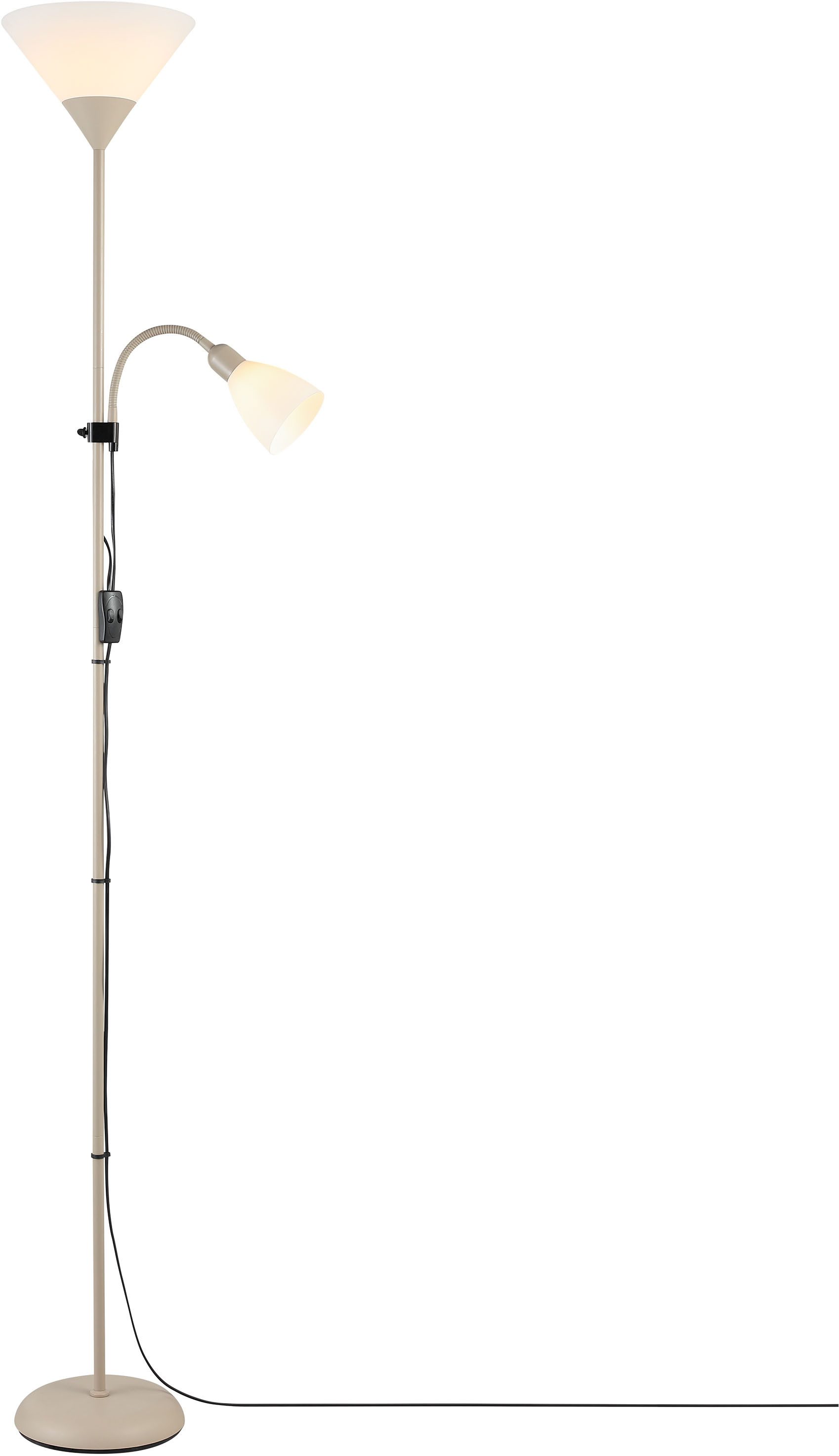 Brilliant Deckenfluter Spari, Lesearm, ohne Leuchtmittel, 180 cm Höhe, Ø 25 günstig online kaufen