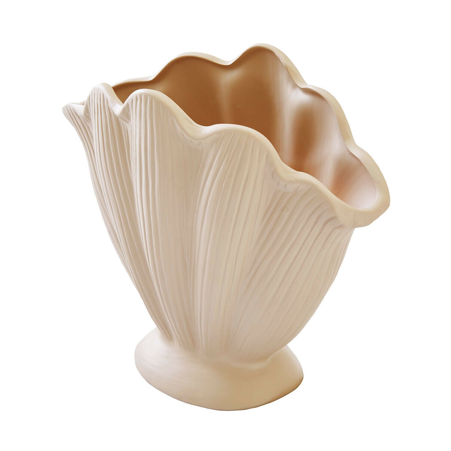 Mirabeau Tischvase Vase Nuvienne creme
