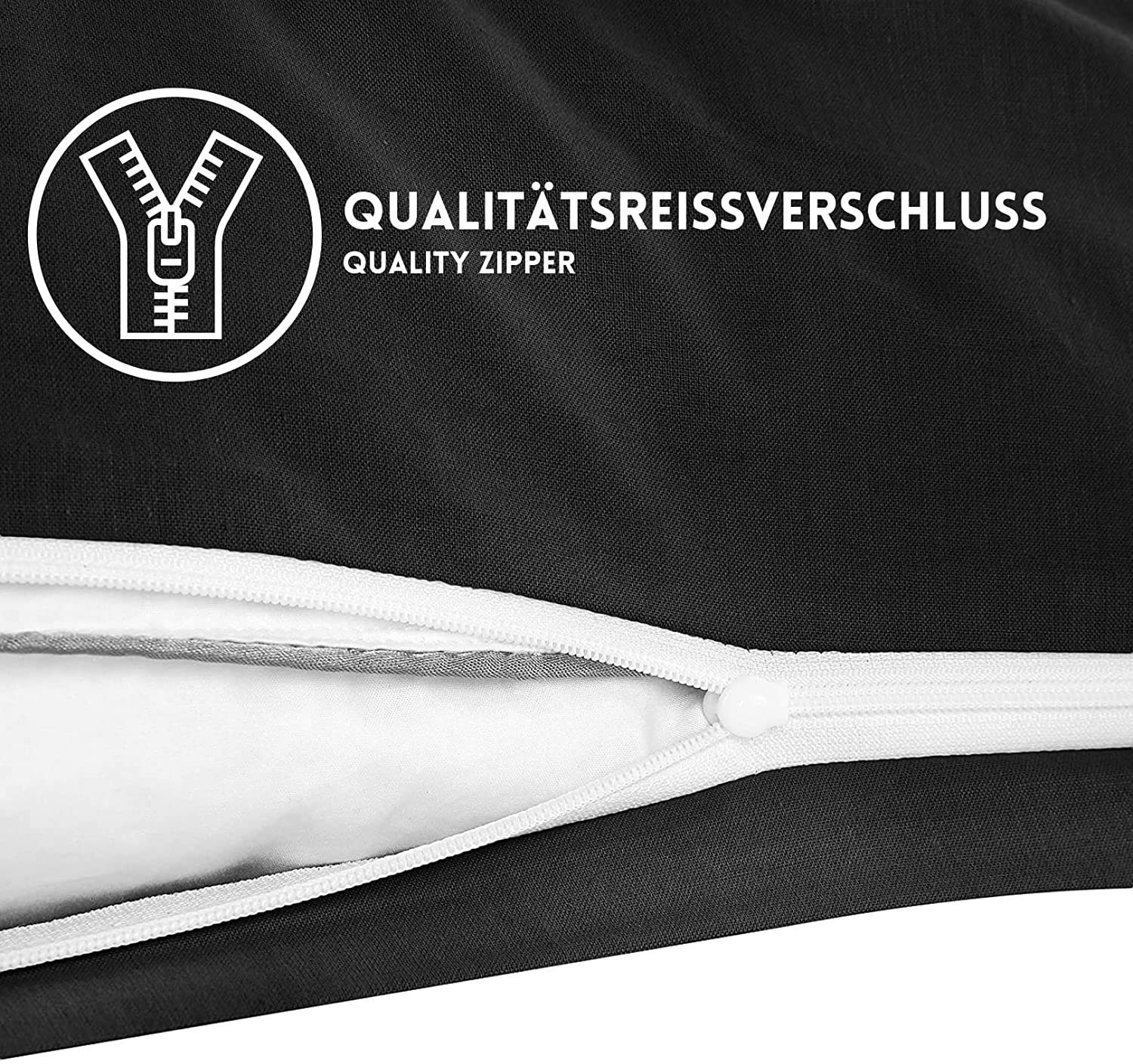 Hometex Premium Textiles Kissenbezug 2-er Set Kissenbezug Mikrofaser, Doppe günstig online kaufen