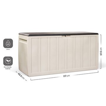 Kreher Kissenbox "Leonardo" 270 Liter in Creme Weiß