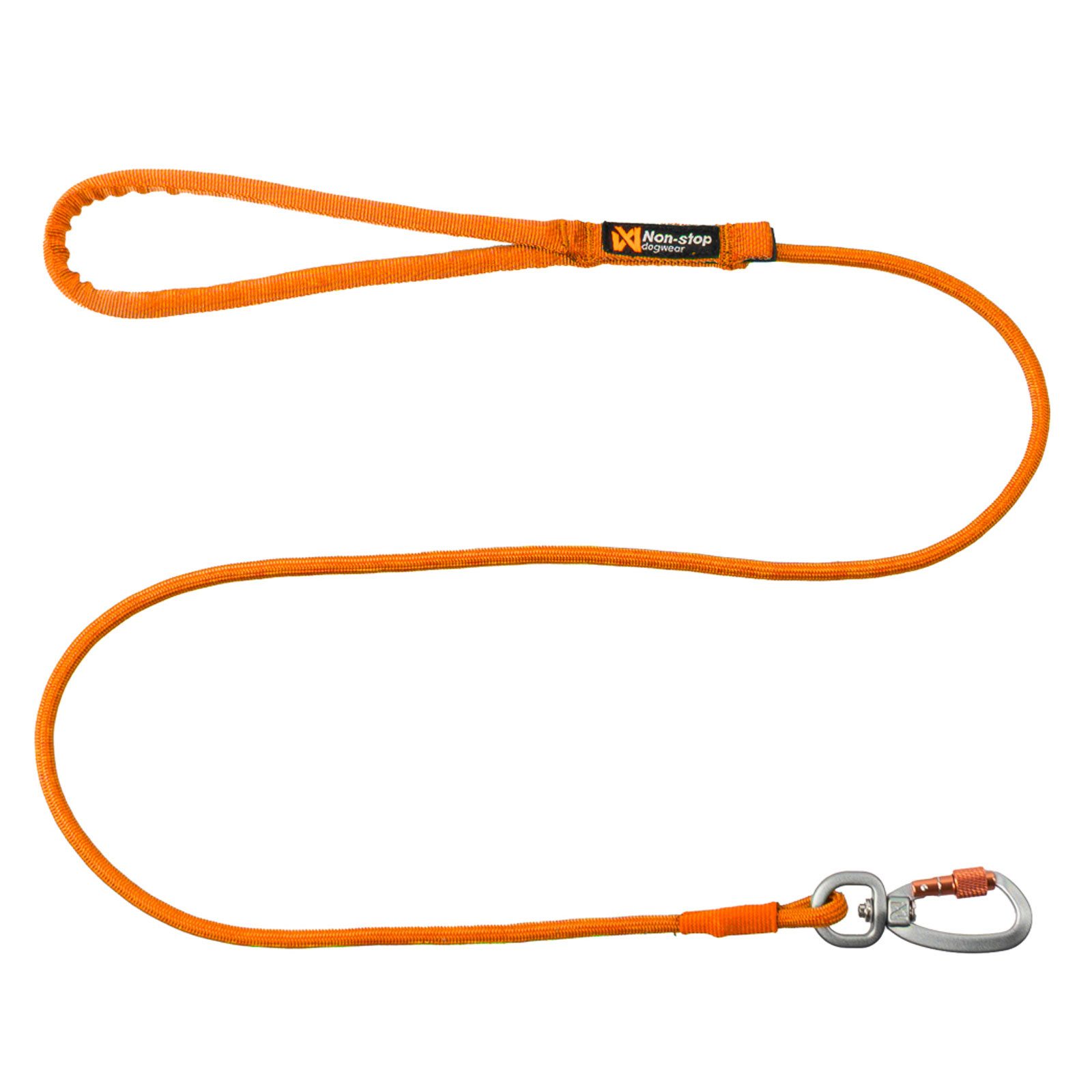 Non-stop dogwear Hundeleine Trekking rope leash, Runde Leine mit Schraubverschlusskarabiner