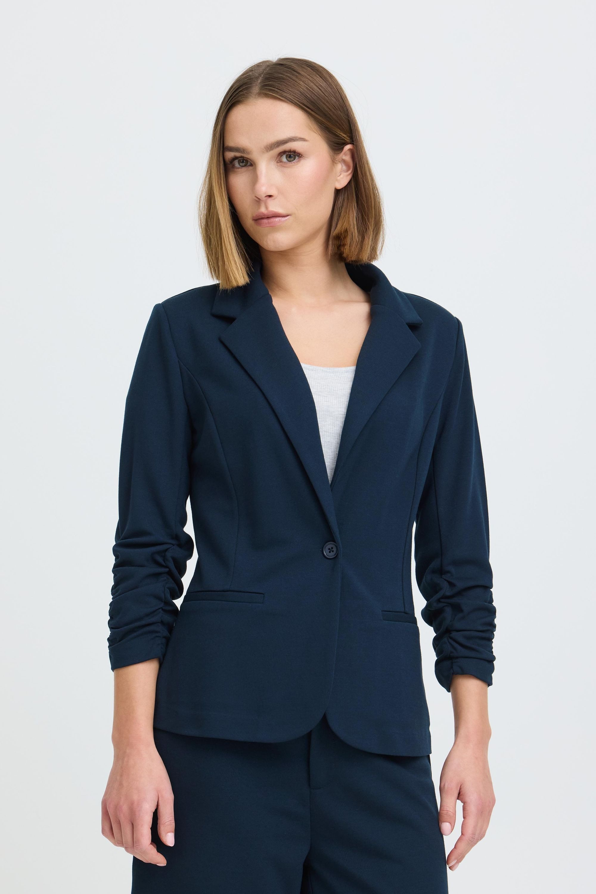 OXMO Jackenblazer OXNTanja Modischer Blazer mit geriffelten Ärmeln