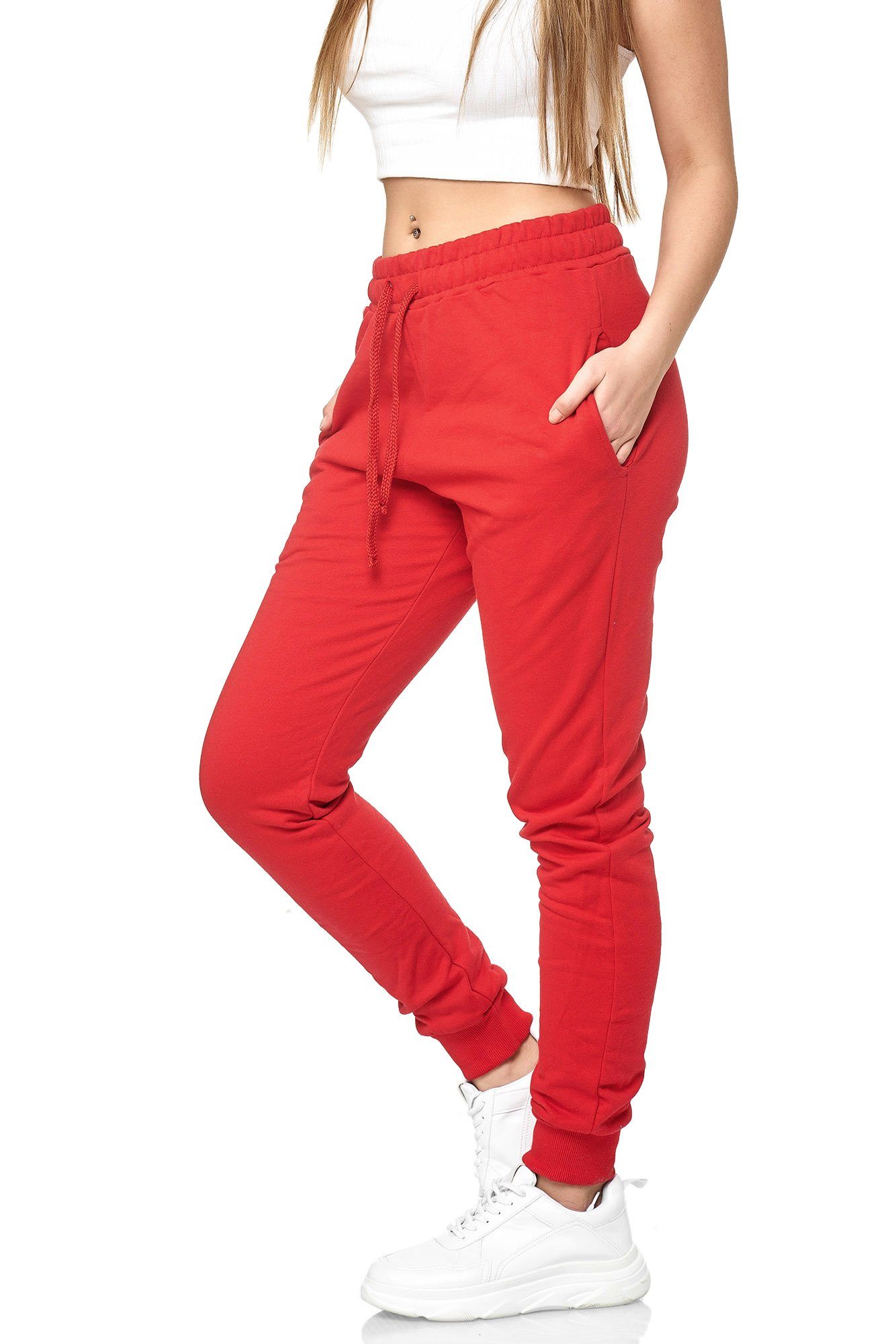 L.gonline Jogginghose Damen Jogginghose, Uni Colour Design 5000, Trainingshose, Fitness (Sweatpants, 1-tlg) Fitness Freizeit Casual