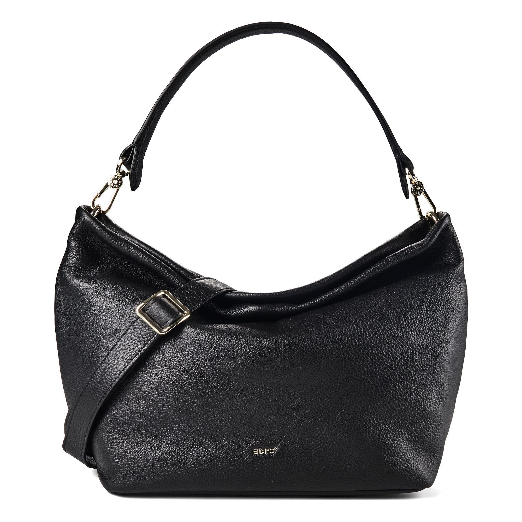 Abro Schultertasche Ebony, Leder