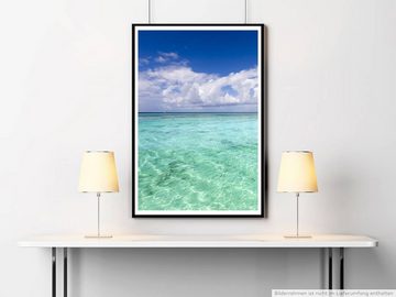 Sinus Art Poster Landschaftsfotografie 60x90cm Poster Türkises Wasser in den Tropen