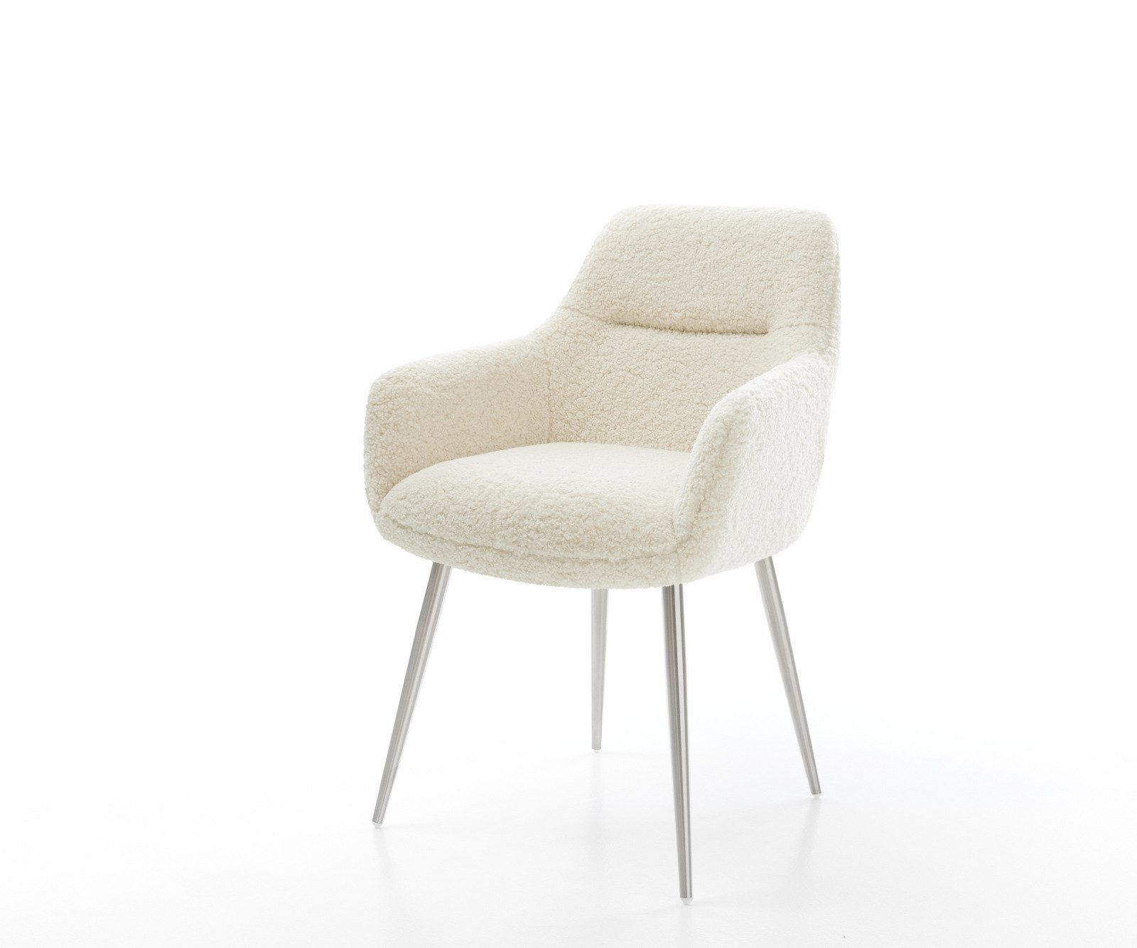 DELIFE Polsterstuhl Pejo-Flex, 4-Fuß konisch Edelstahl günstig online kaufen