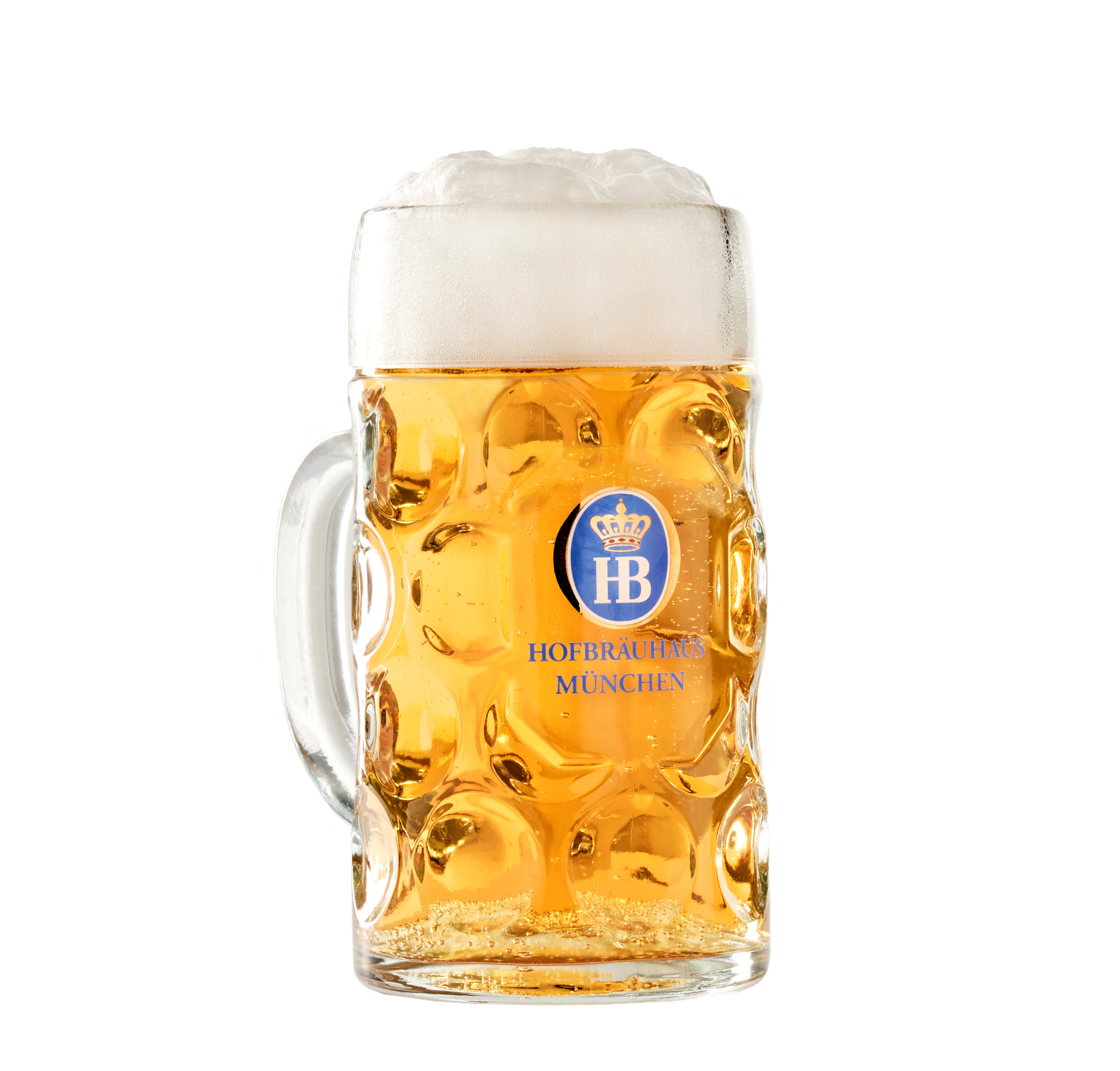 HB Hofbräuhaus München Bierkrug – 1 Liter, Mikrowellengeeignet, Originaler Bierkrug Aus München