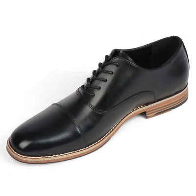 BIGTREE »Klassik Black Leder Schuhe« Schnürschuh exquisit gepolstert