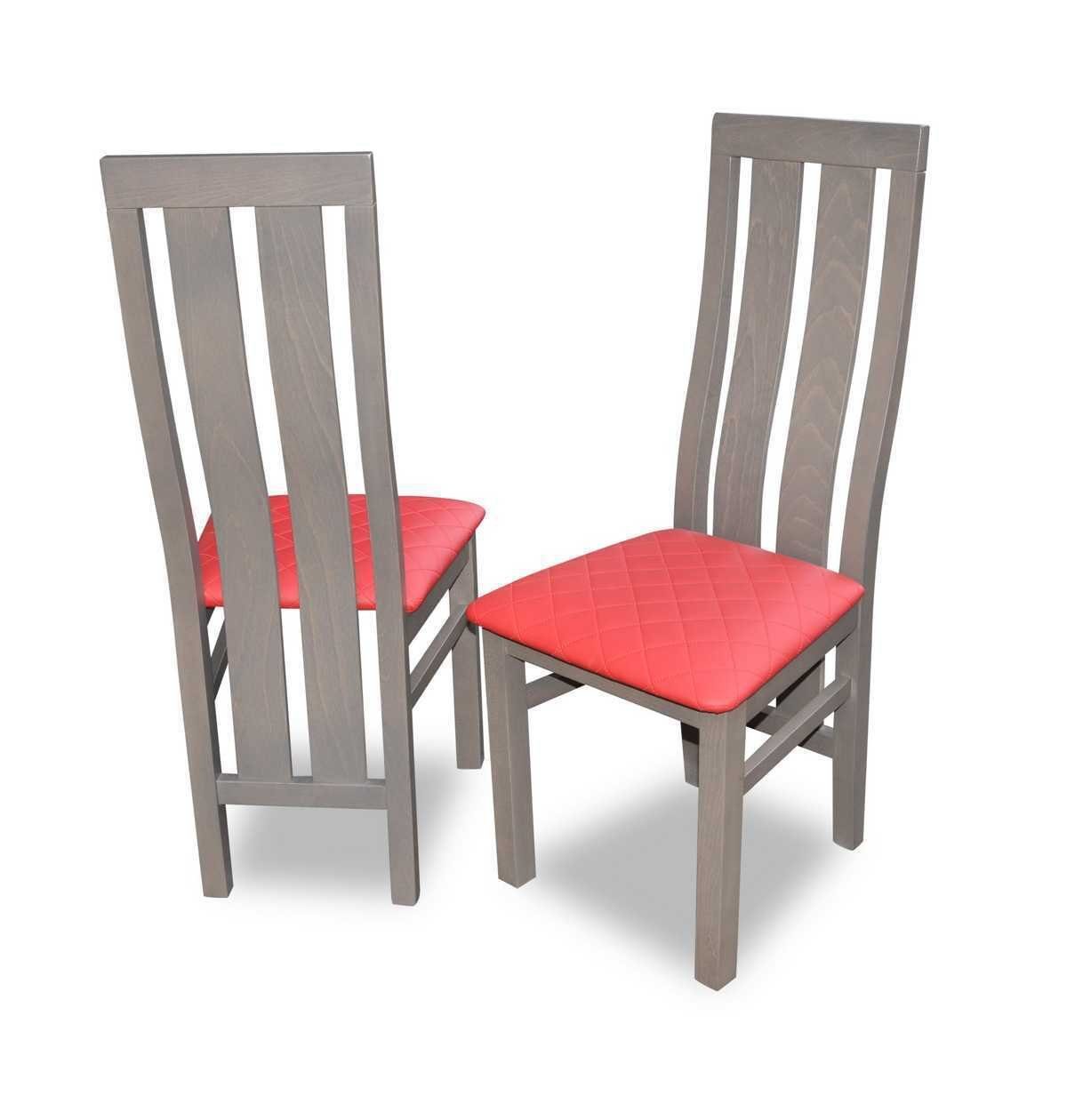 JVmoebel Stuhl Stuhl Esszimmerstuhl Polsterstuhl Schwarz Holz Stühle Design Neu (1 St) Grau | Stühle
