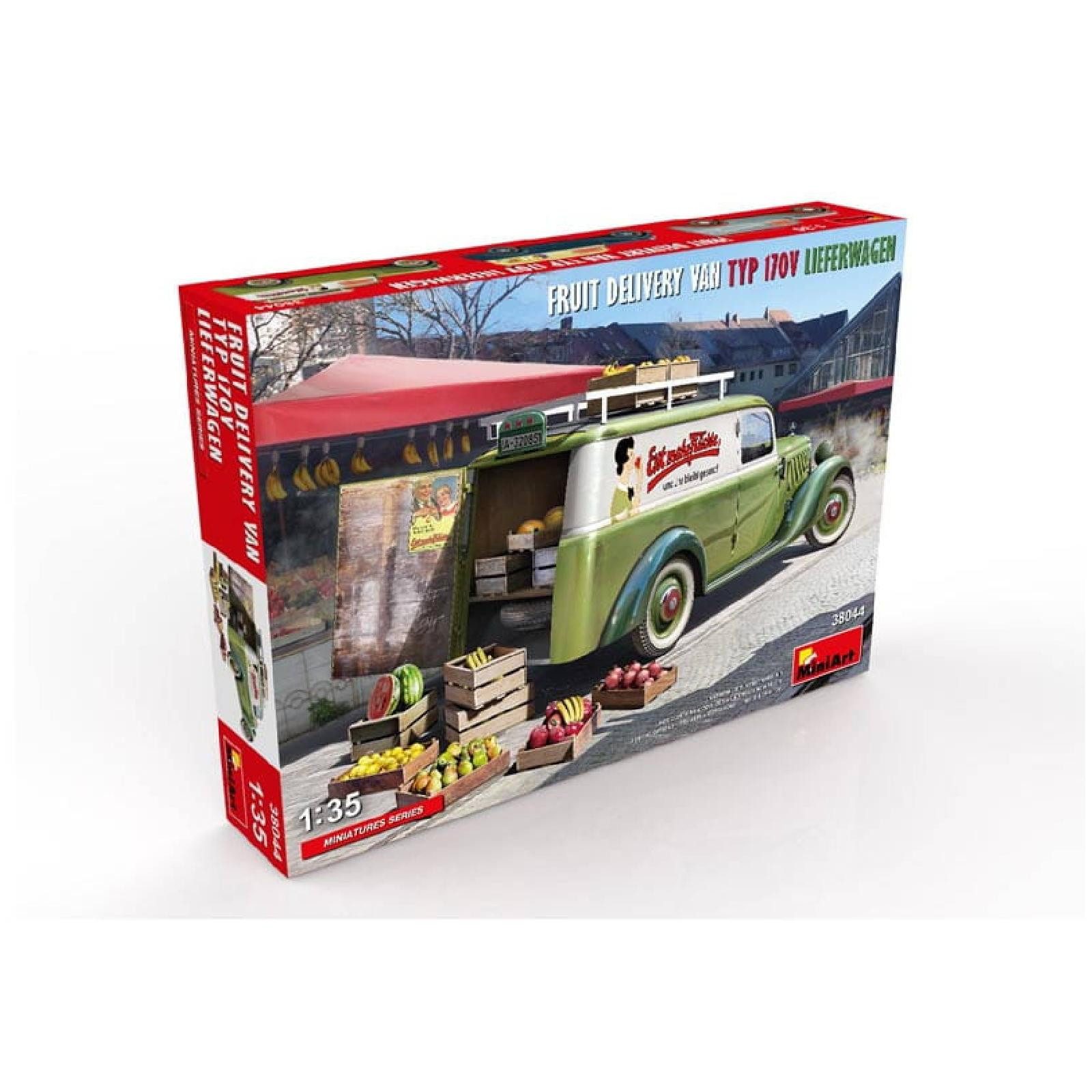 MiniArt Modellbausatz Fruit Delivery Van Typ 170V Lieferwagen / 1:35, Maßstab 1:35