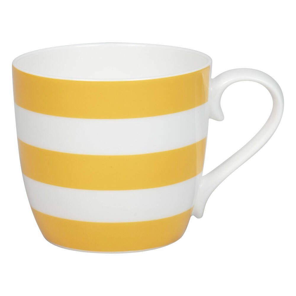 Könitz Becher Stripes - Sunflower, 425 ml, Bone China