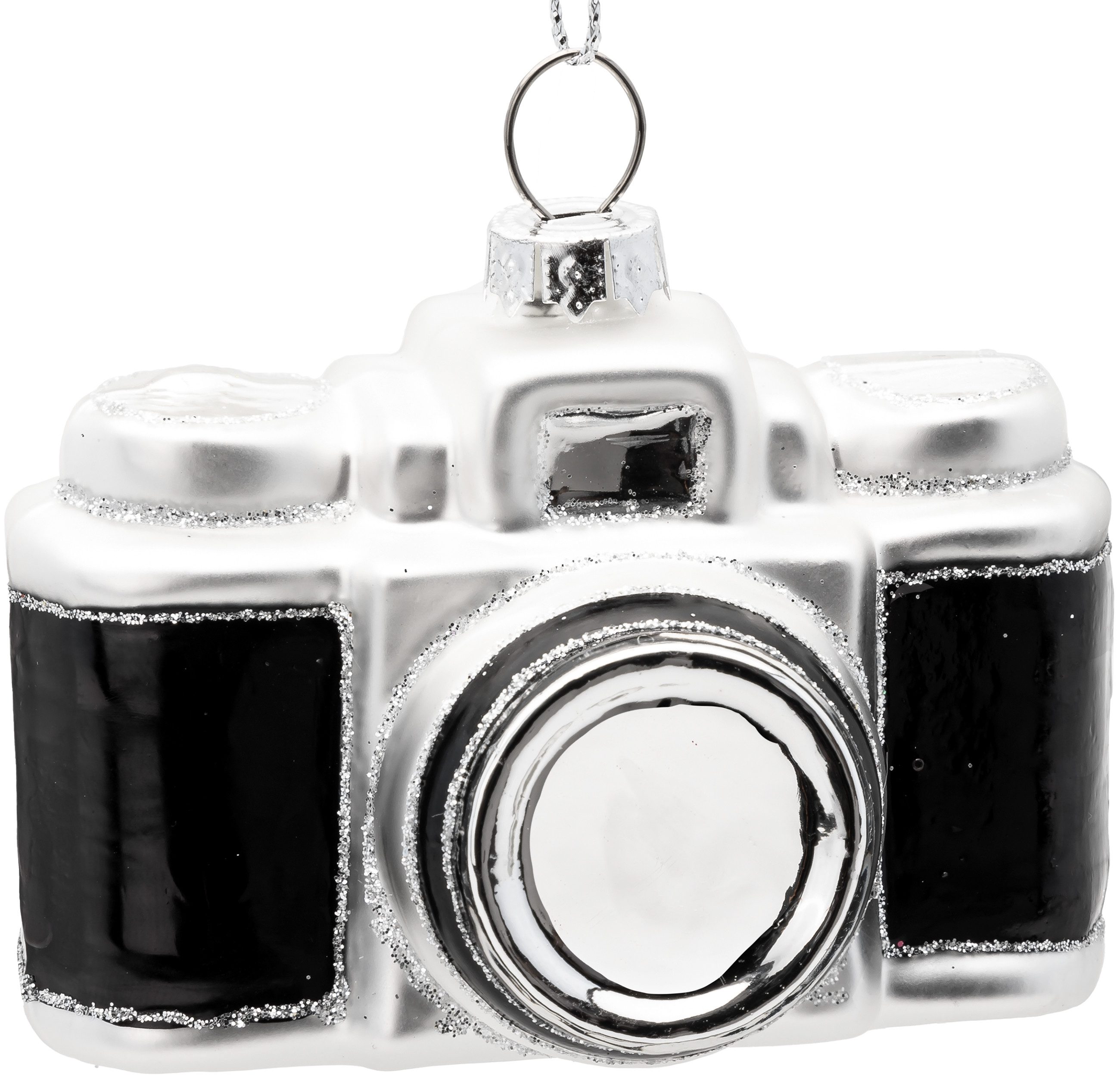 Christbaumschmuck BS919 Kompakt Kamera Glas Figur Weihnachtsbaum Anhänger