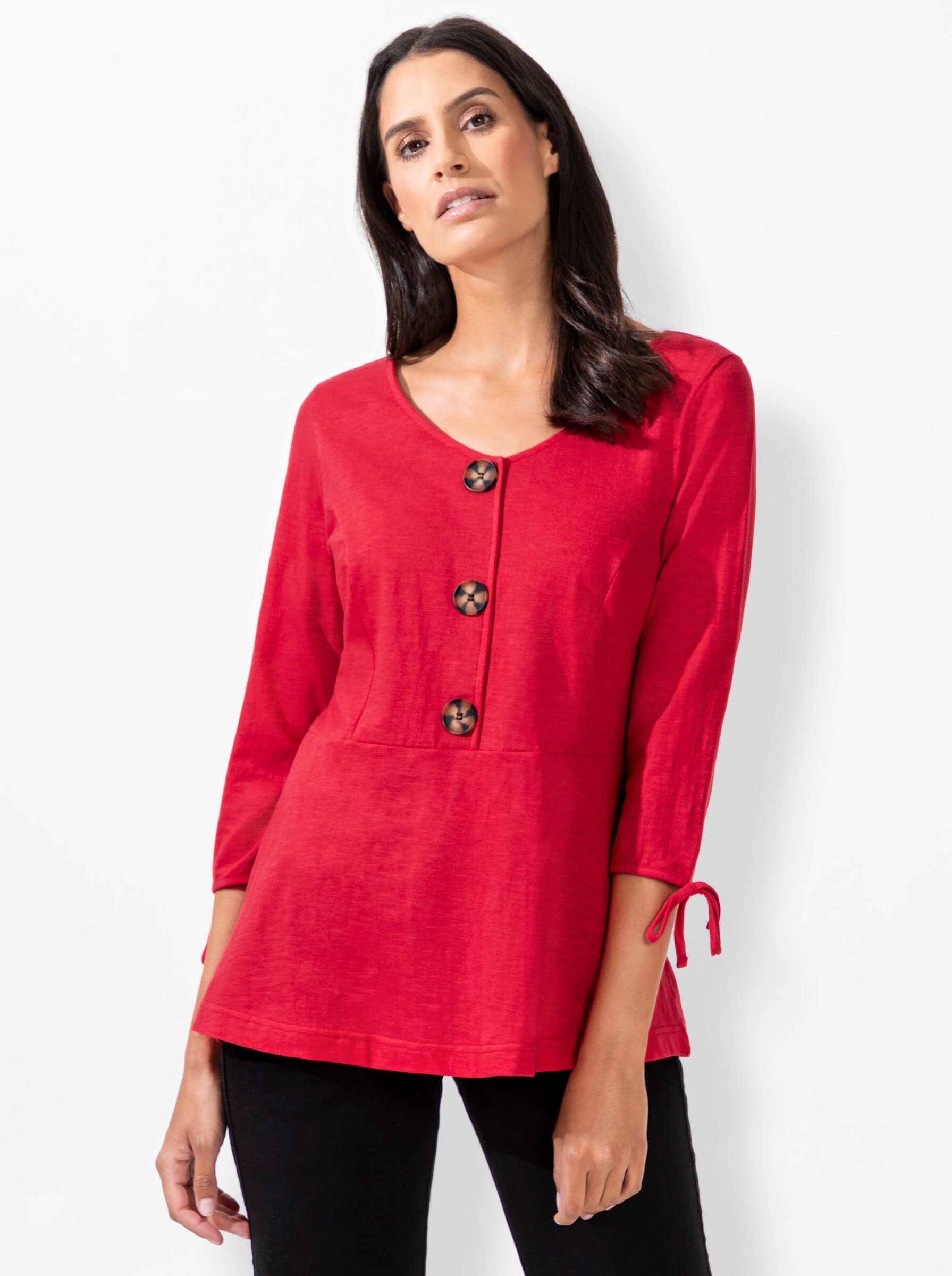 Inspirationen 3/4-Arm-Shirt "Shirt", (1 tlg.) günstig online kaufen