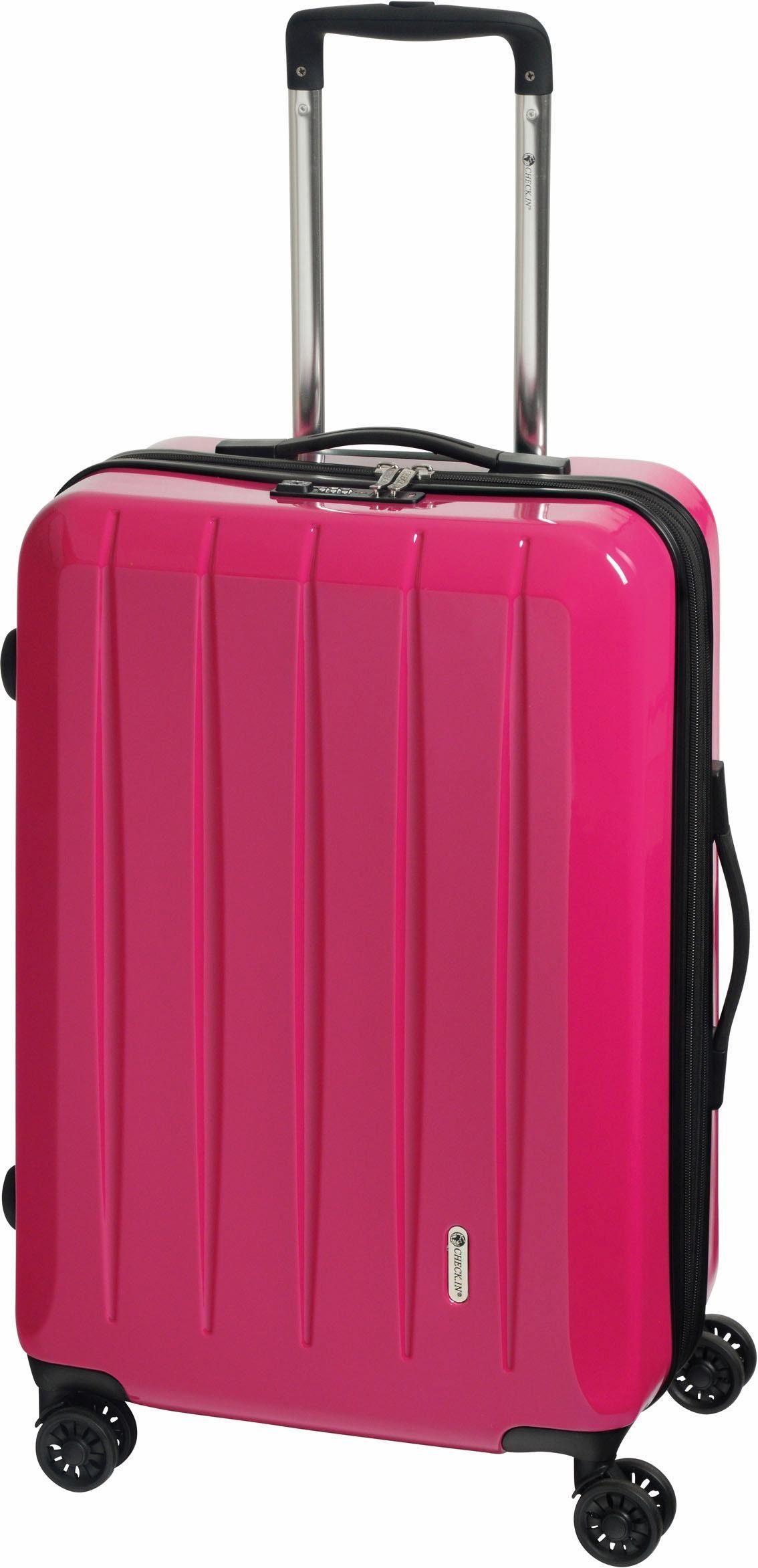 4 (Set, Pink London tlg) Trolleyset 3 Rollen, CHECK.IN® 2.0,