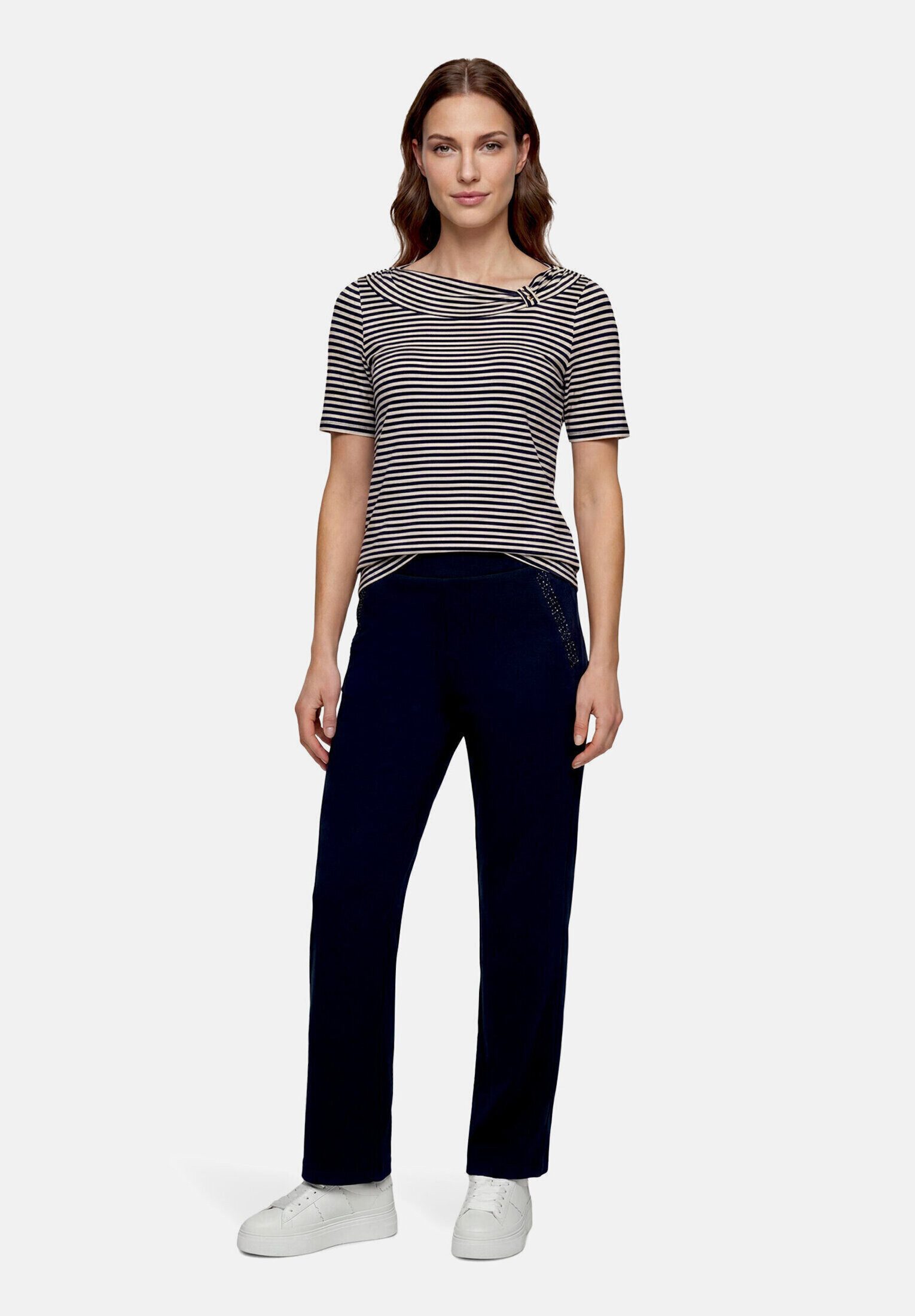 Betty Barclay Kurzarmshirt Damen mit Raffung (1-tlg)