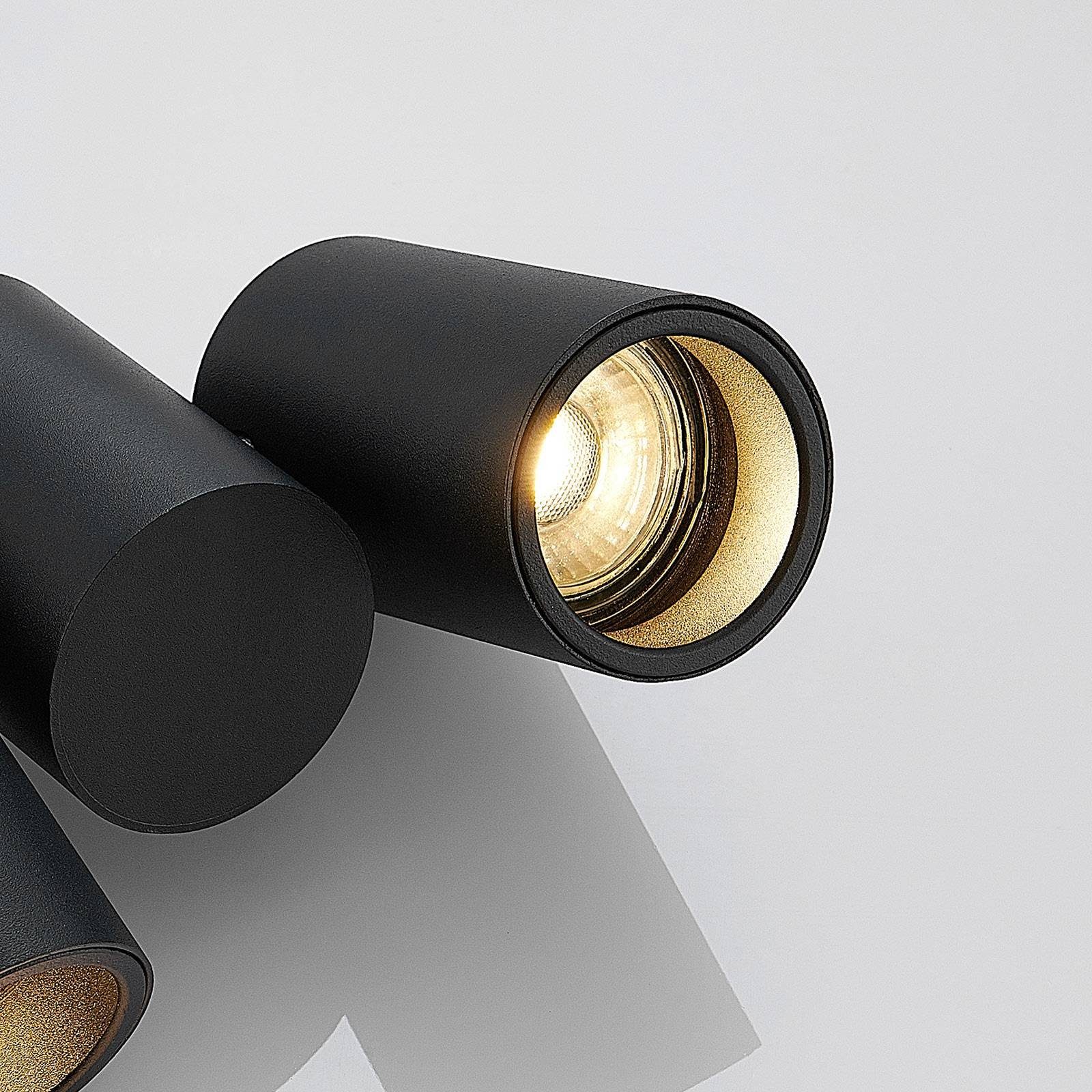 Arcchio Deckenstrahler Gesina, Metall, Schwarz IP20, 2 x 10 W