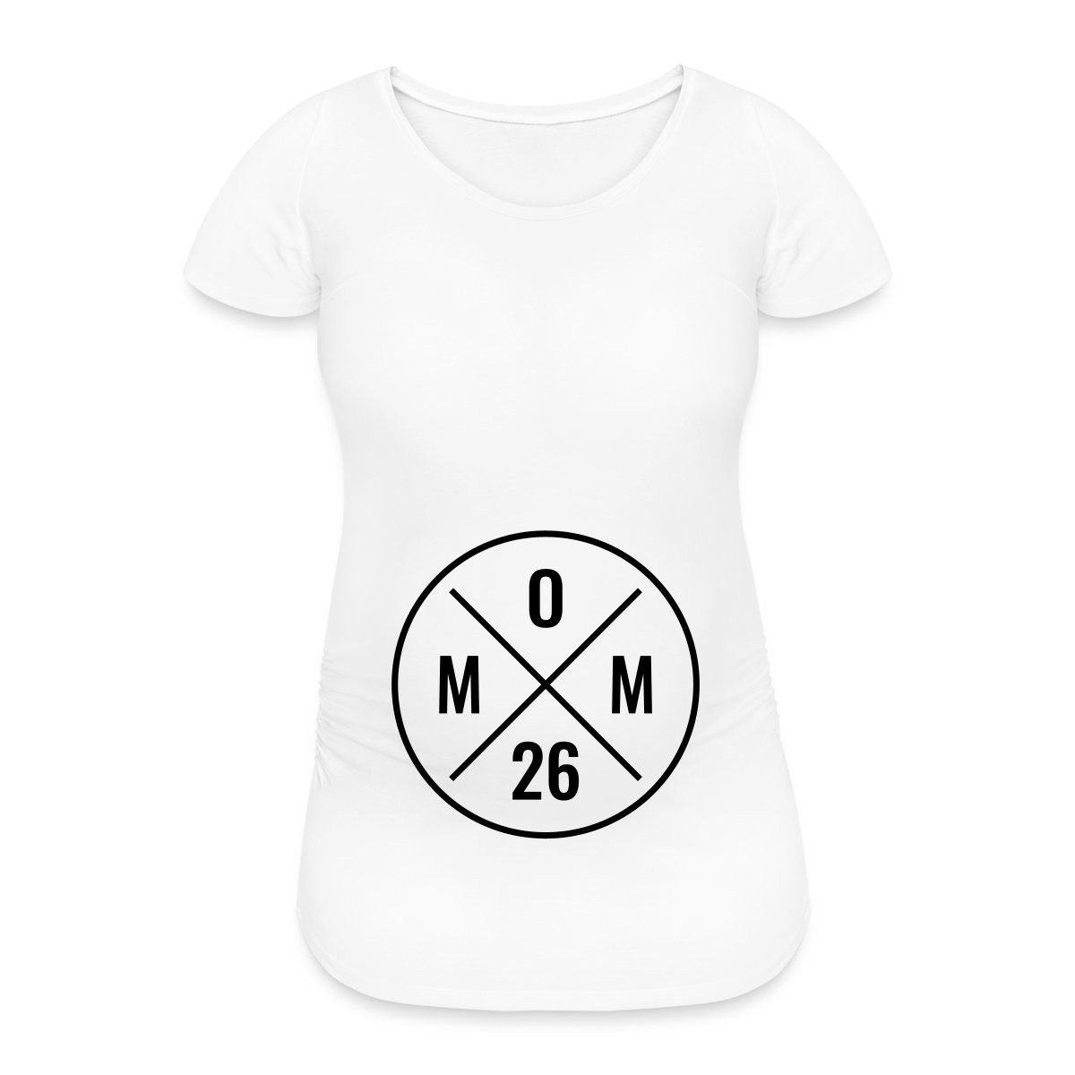 Spreadshirt T-Shirt Mom 2026 Modernes Mama Logo Schwangerschaft Frauen Schwangerschafts T- (1-tlg)