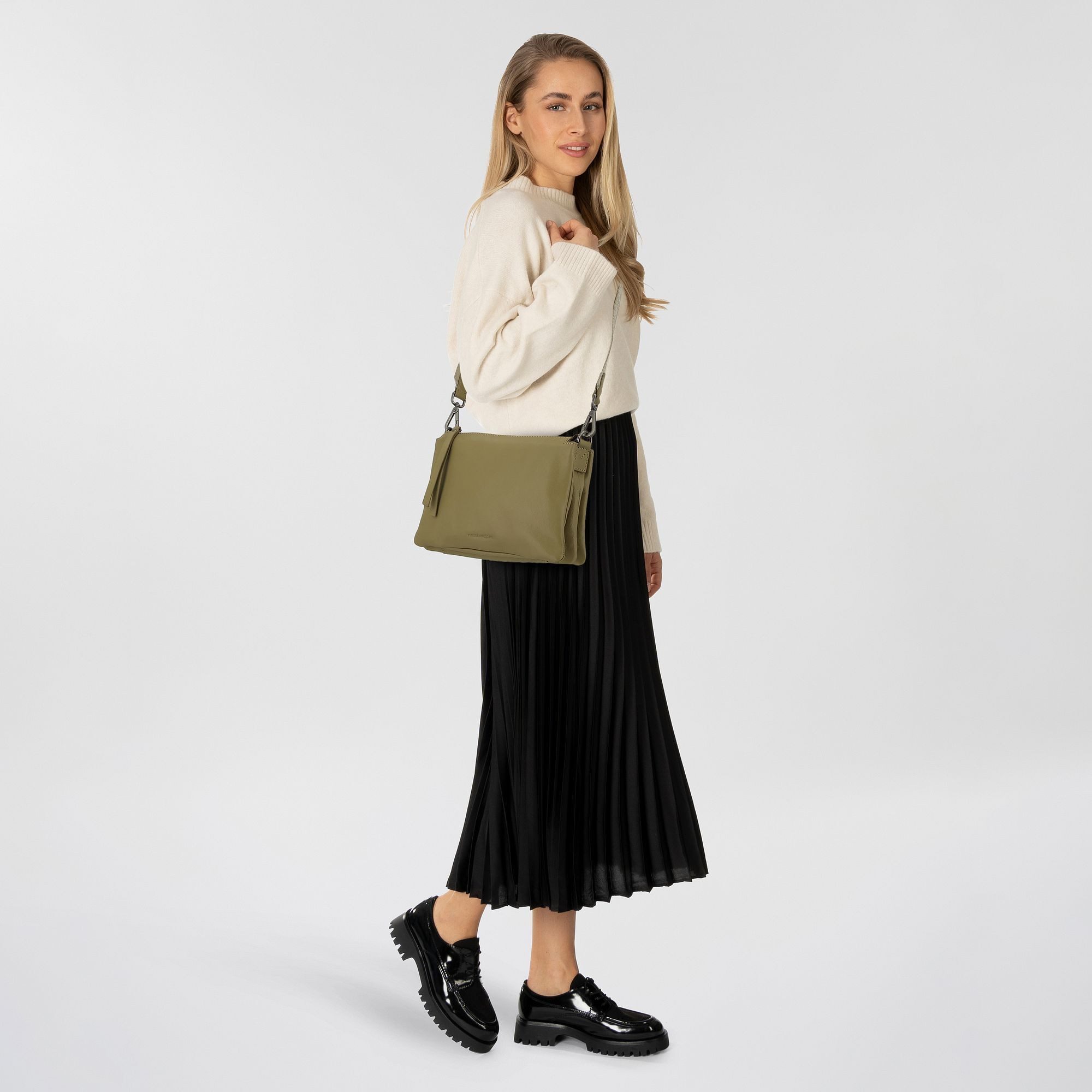 HARBOUR 2nd Schultertasche Just Pure, Leder