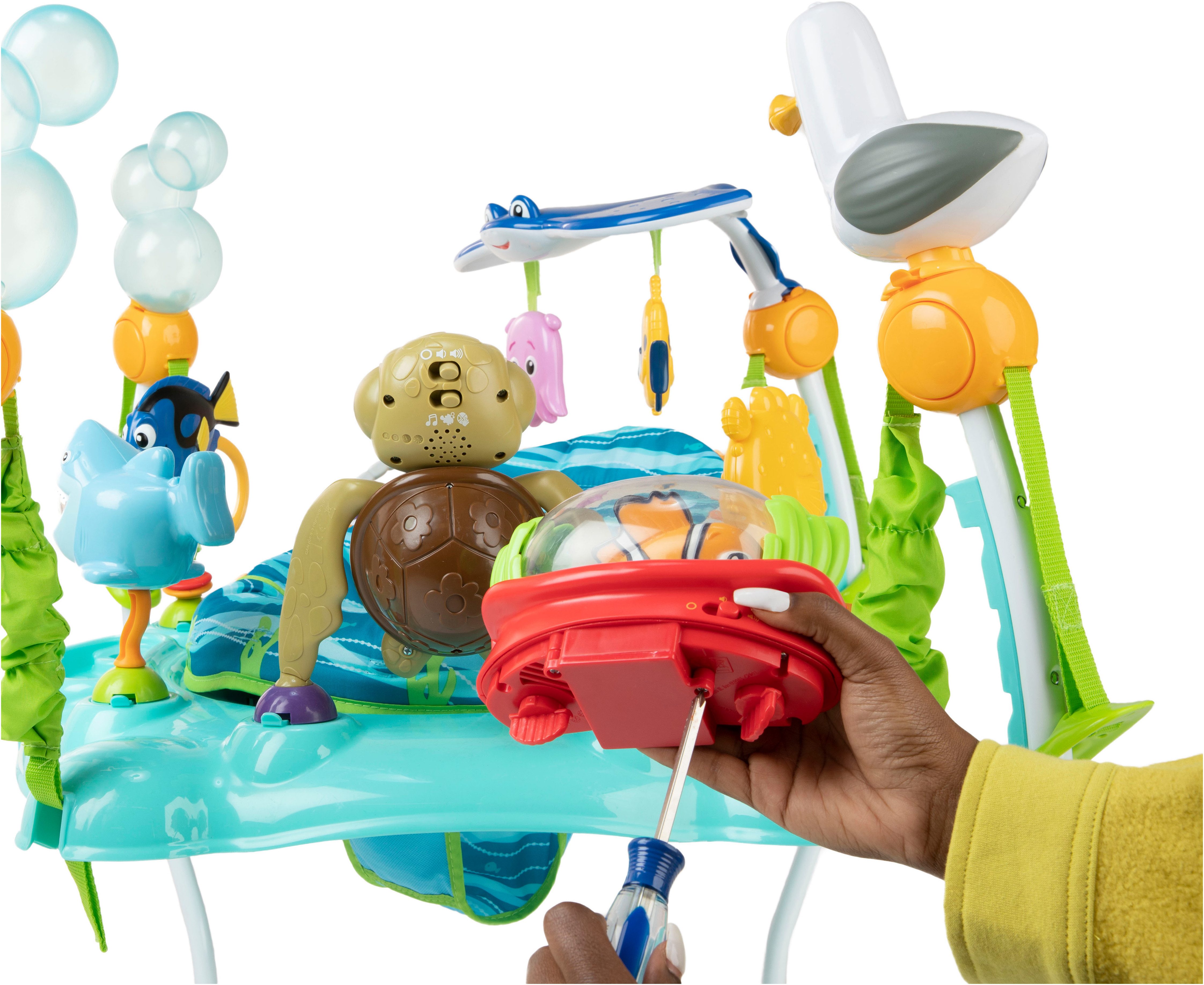 Bright Starts Spielcenter Finding Nemo Sea of Activities Jumper, mit Licht- und Soundeffekt
