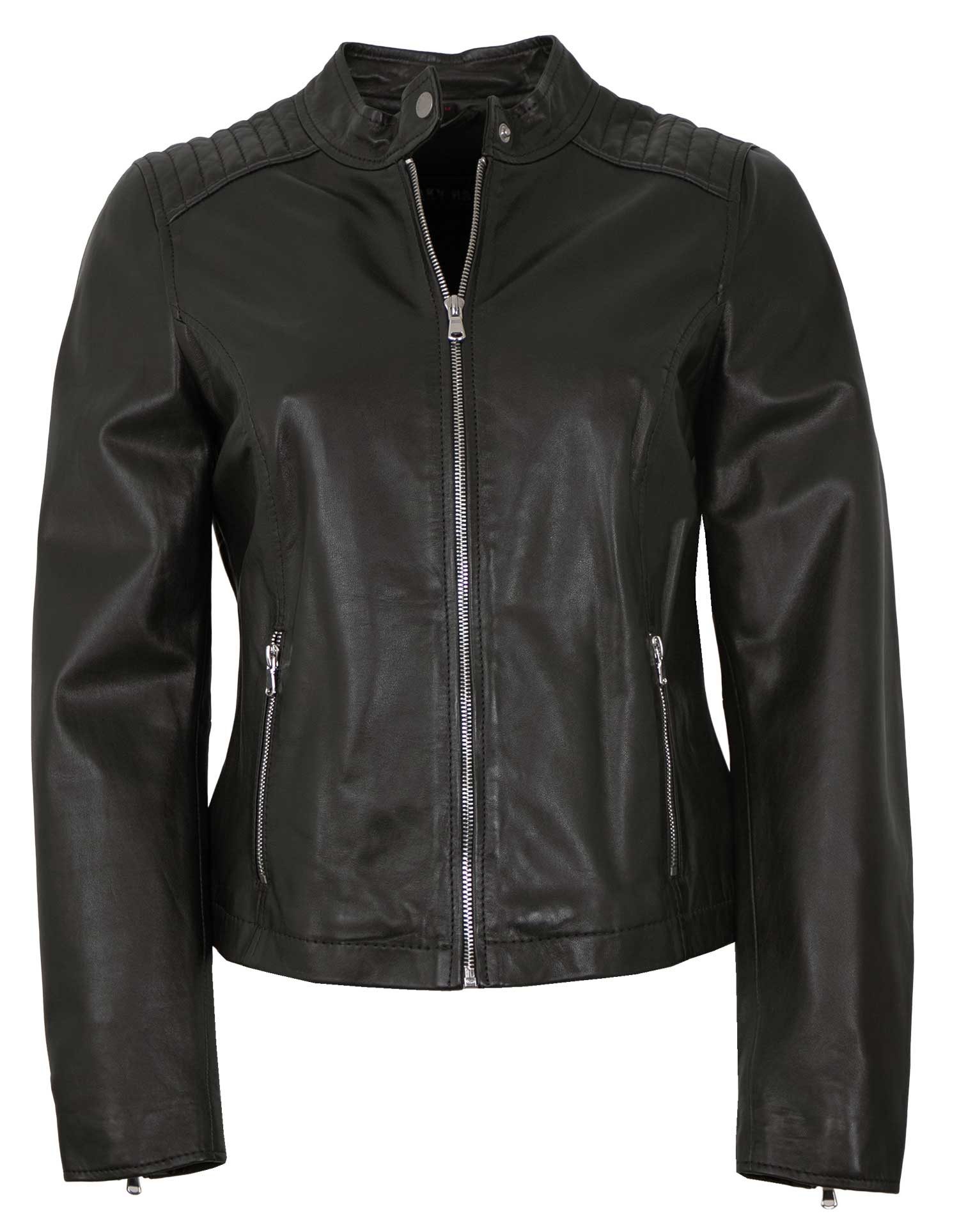 Freaky Nation Lederjacke Zofi-FN Freaky Nation - Damen Lederjacke Lammnappa schwarz