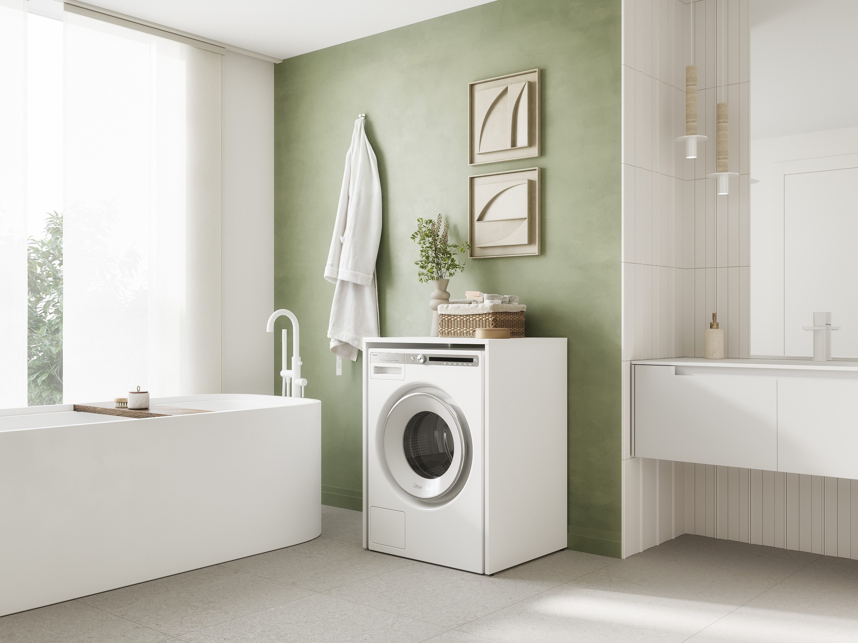 Platan Room Waschmaschinenumbauschrank Waschmaschinenschrank 90 x günstig online kaufen
