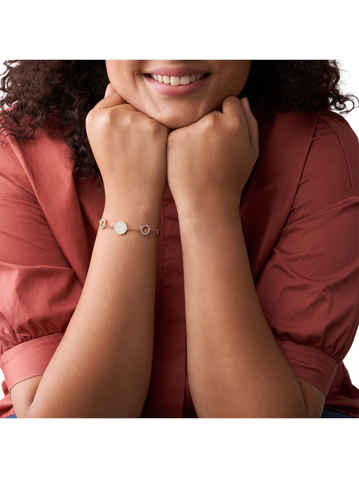 Fossil Armband Fossil Damen-Armband Edelstahl günstig online kaufen