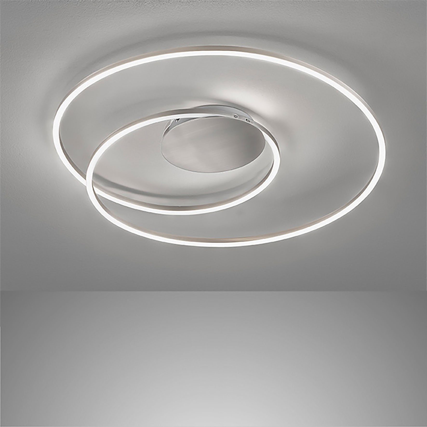 LED-Deckenleuchte Holy Ø 49cm nickel matt günstig online kaufen