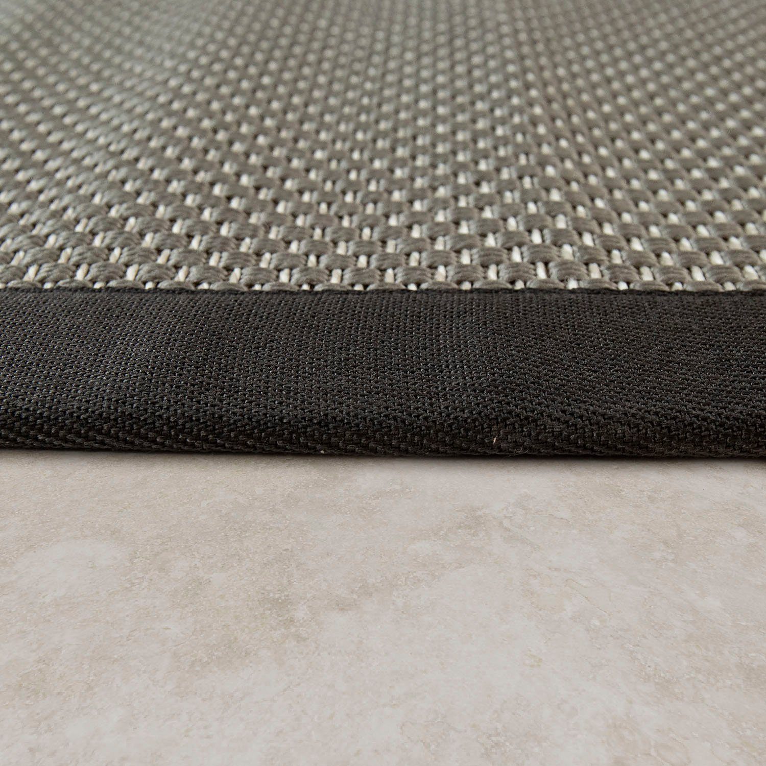 Teppich Sisala 270, rechteckig, Paco geeignet Sisal In- Optik, gewebt, Flachgewebe, grau Outdoor Höhe: mm, 4 Bordüre, und Home
