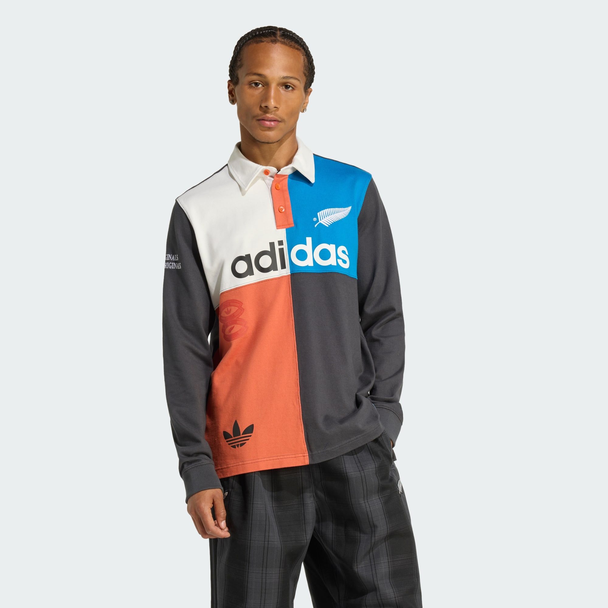 adidas Originals Langarm-Poloshirt